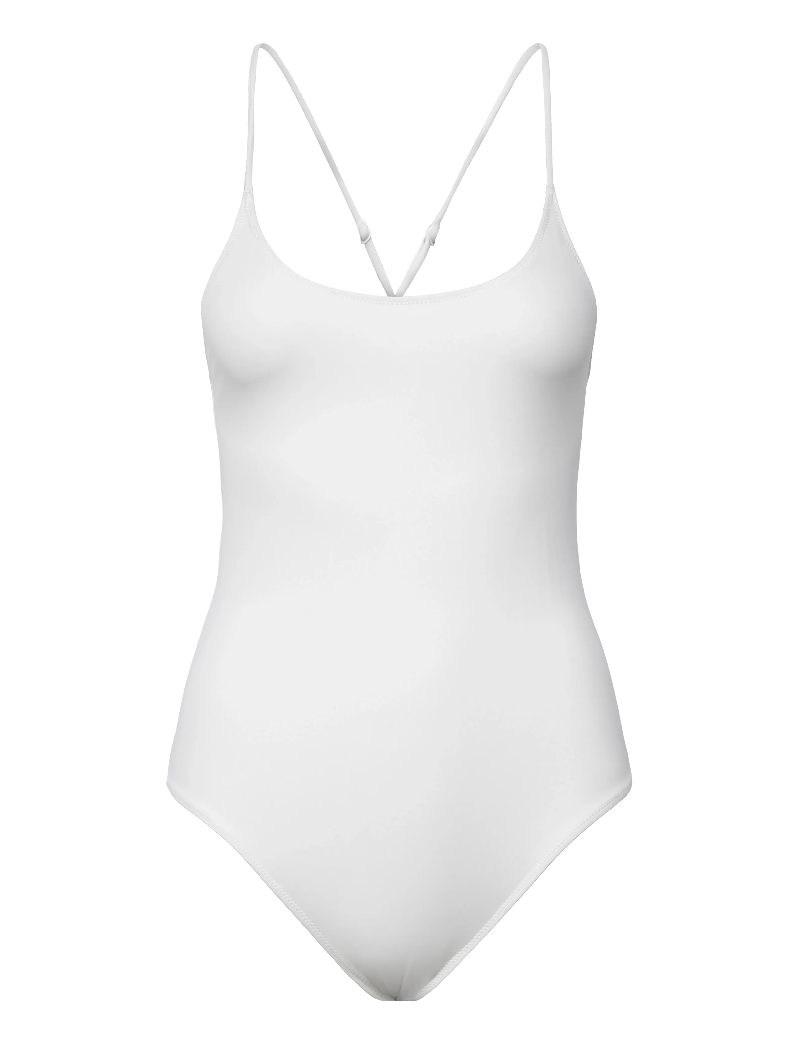 Weekday Open Back Swimsuit, S, White, Badetøj > Badedragter, Dame