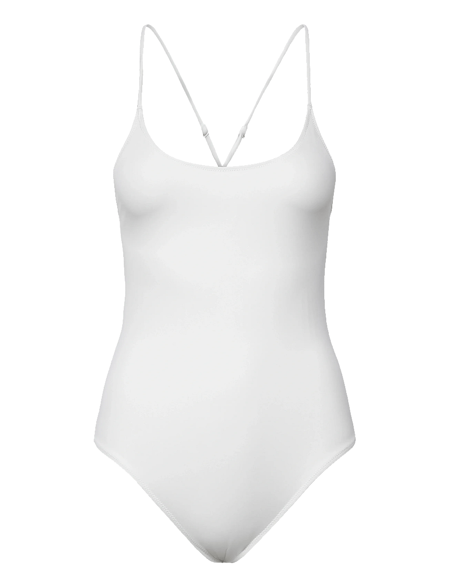 Weekday - Open Back Swimsuit - badeanzüge - off white - 0