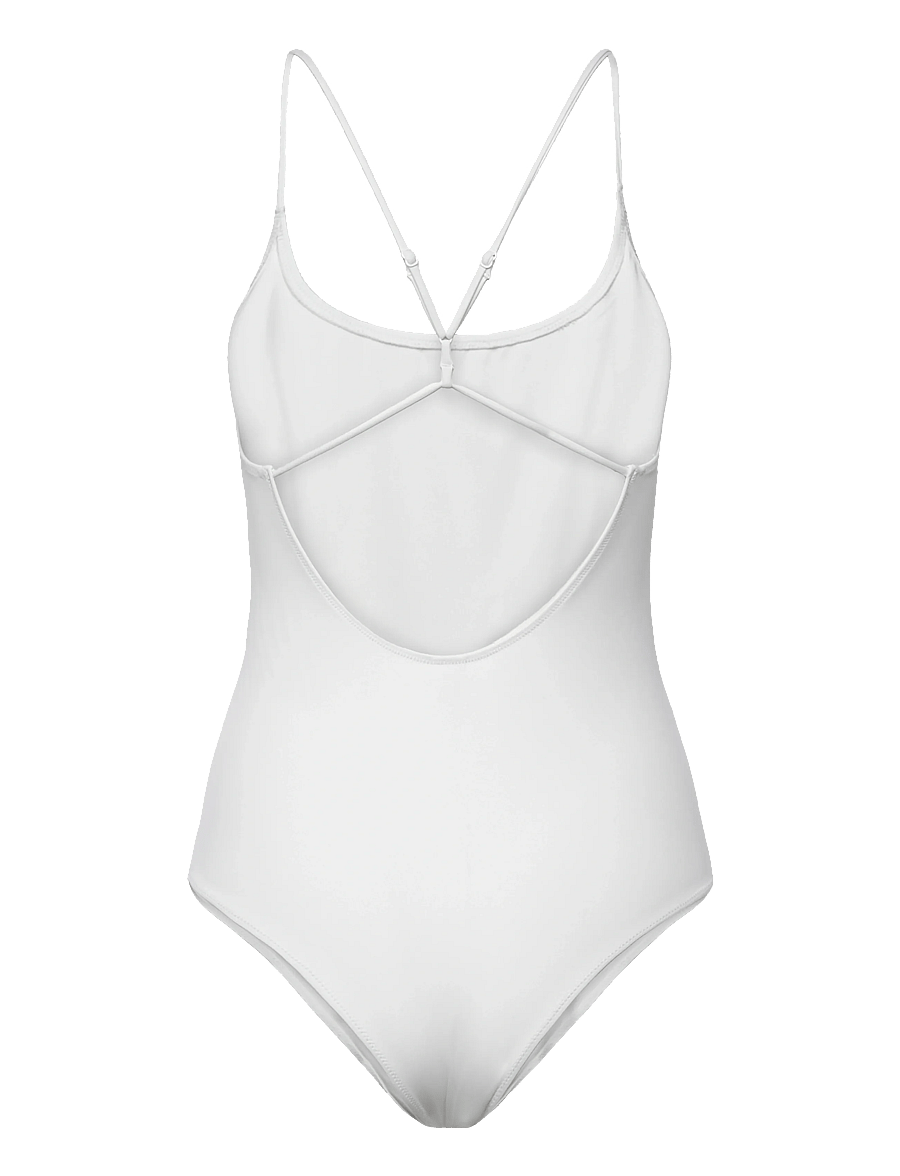 Weekday - Open Back Swimsuit - badeanzüge - off white - 1