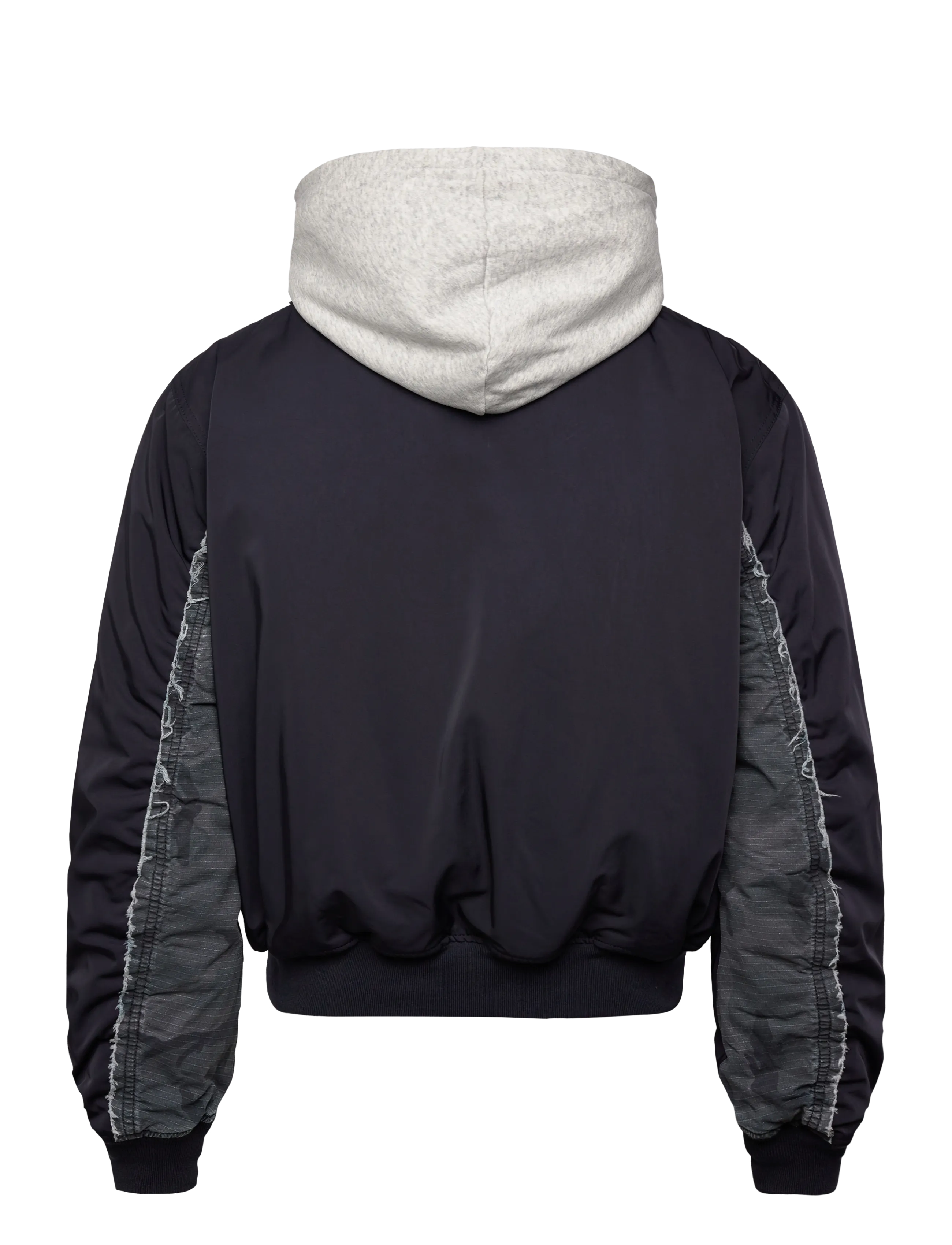 Weekday - Loose Hooded Bomber Jacket - frühlingsjacken - navy w contrast camo - 1