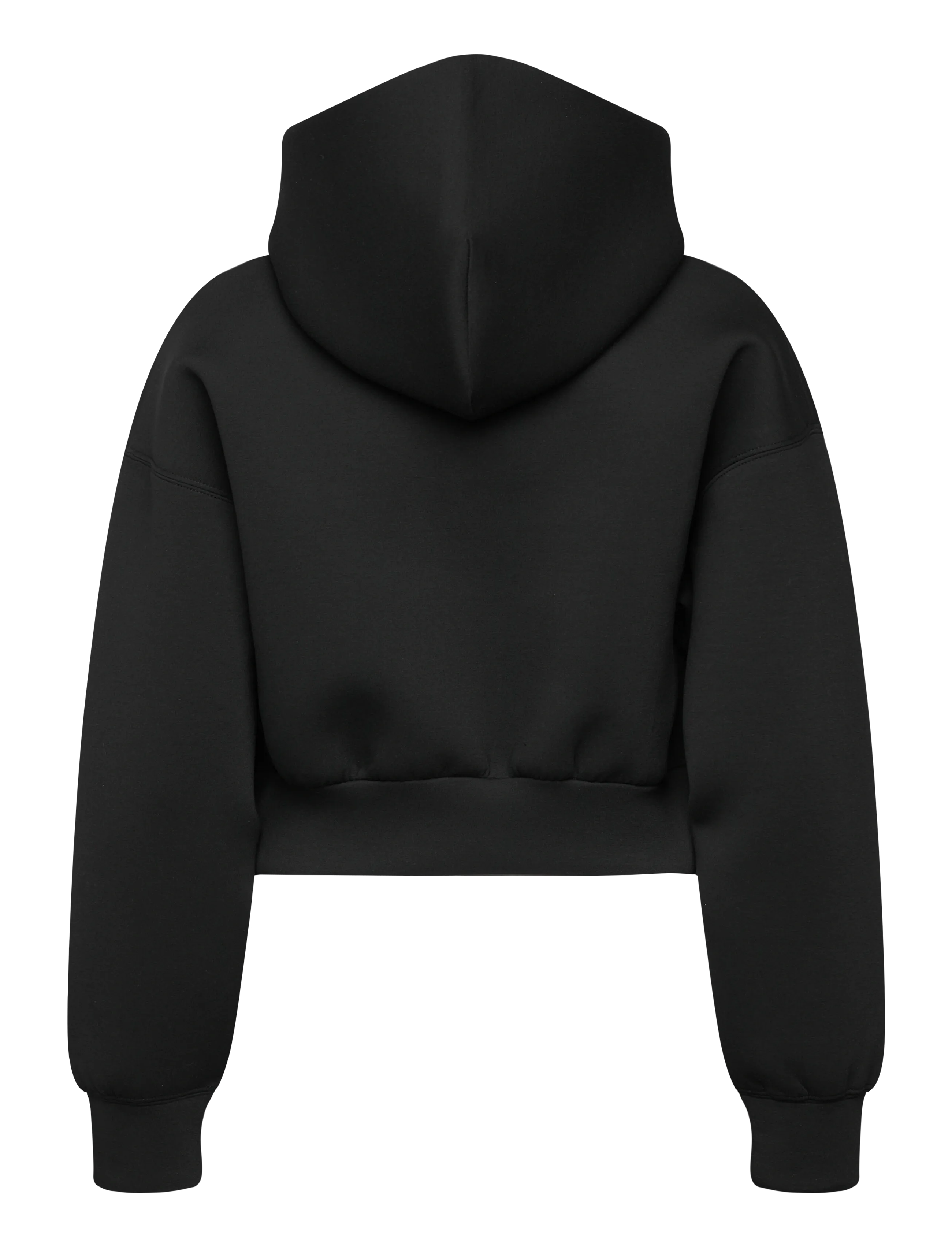 Weekday - Loose Fit Scuba Zip Hoodie - hættetrøjer - black - 1