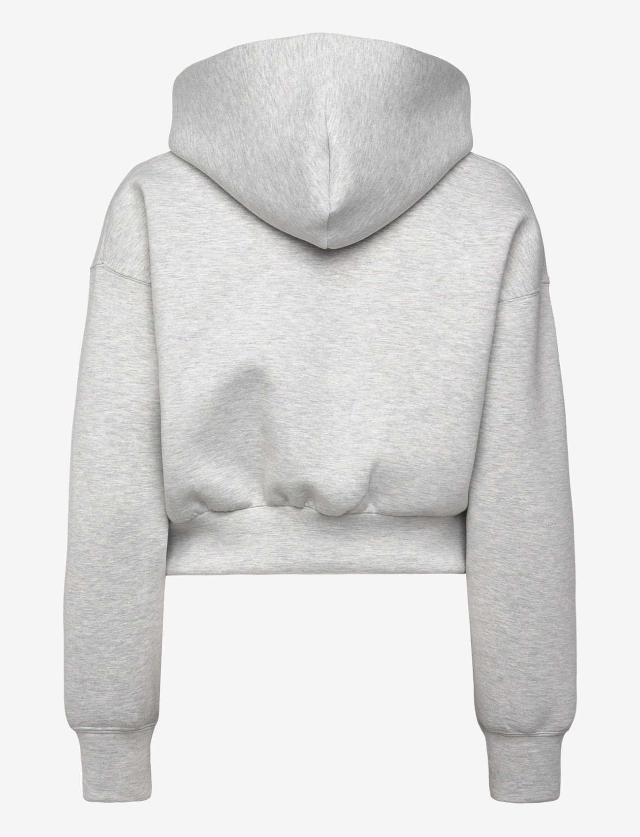 Weekday - Loose Fit Scuba Zip Hoodie - kapuzenpullover - grey melange - 1