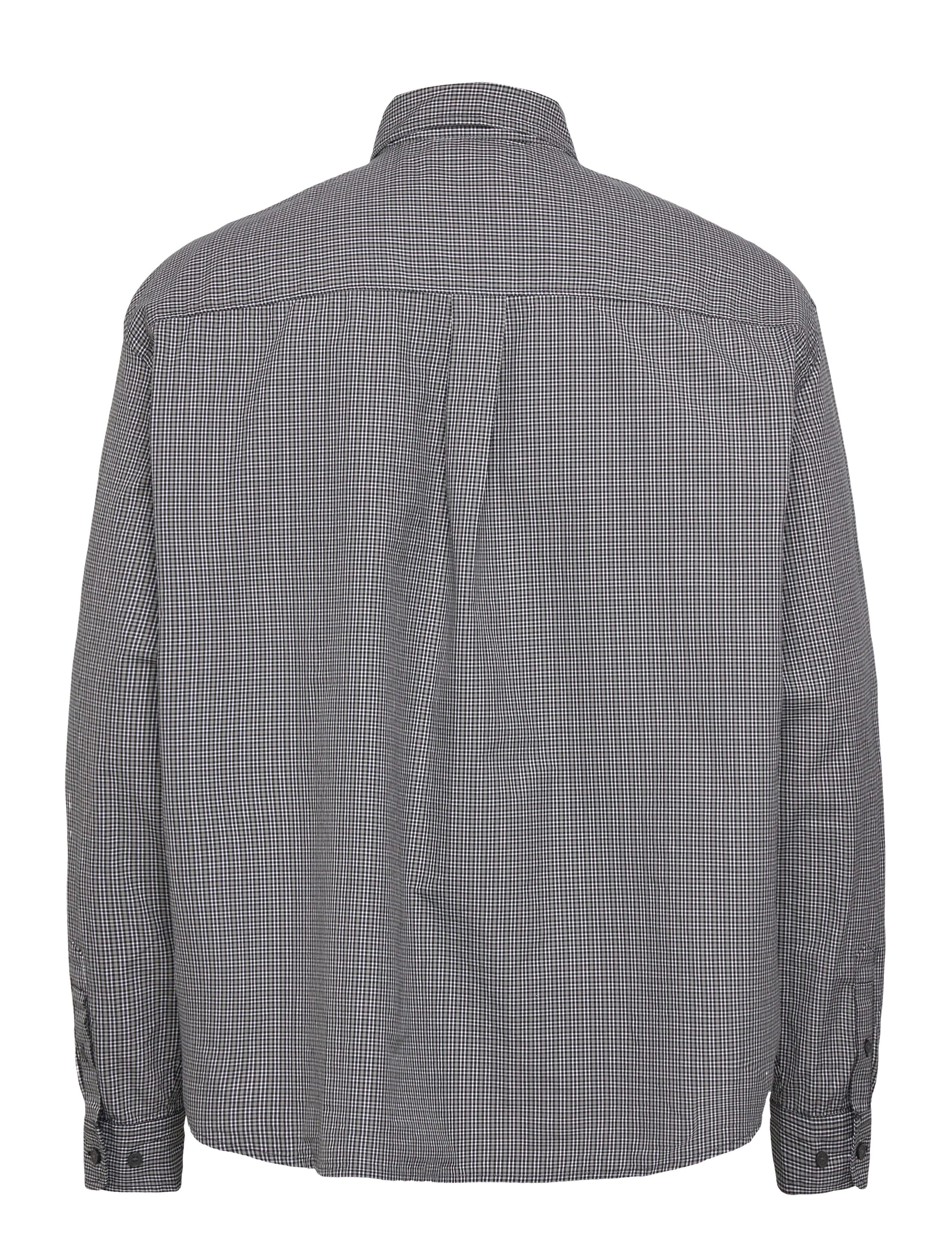 Weekday - Loose Button-Down Poplin Shirt - ruudulised särgid - black check - 1