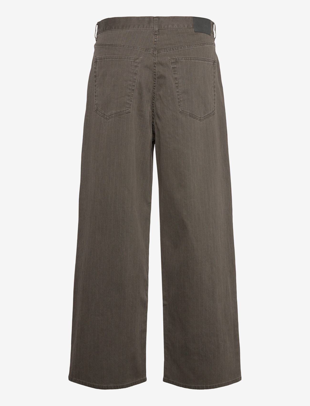 Weekday - Astro Mid Rise Loose Baggy Leg Structured Trousers - loose jeans - brown - 1
