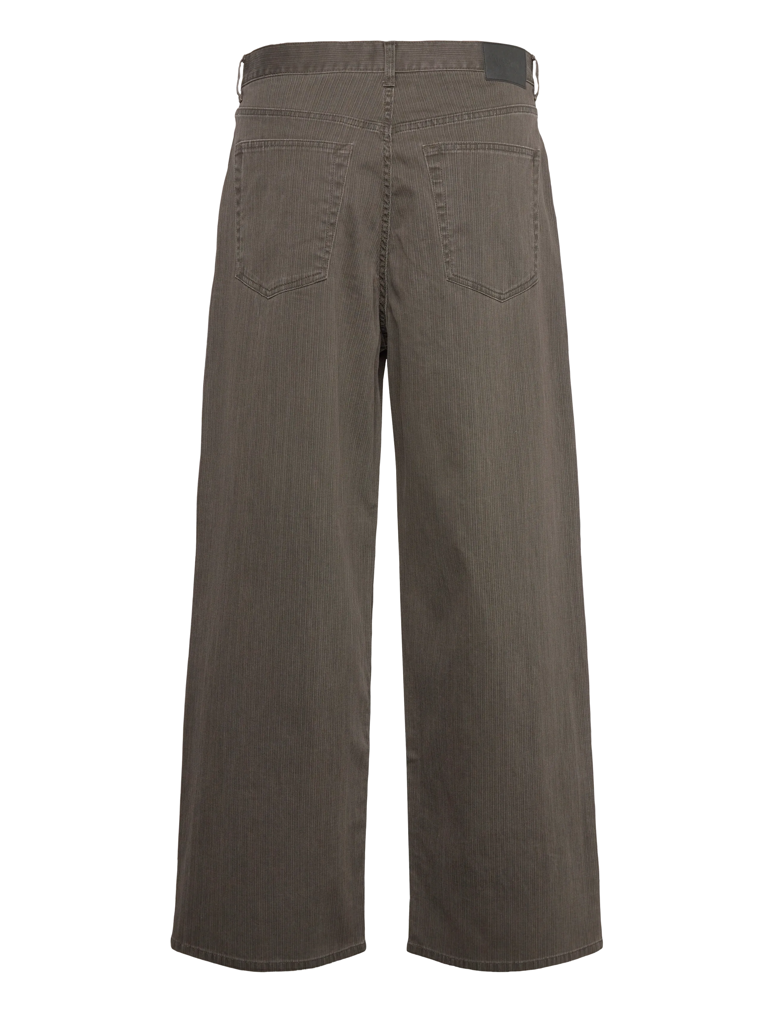 Weekday - Astro Mid Rise Loose Baggy Leg Structured Trousers - loose jeans - brown - 1