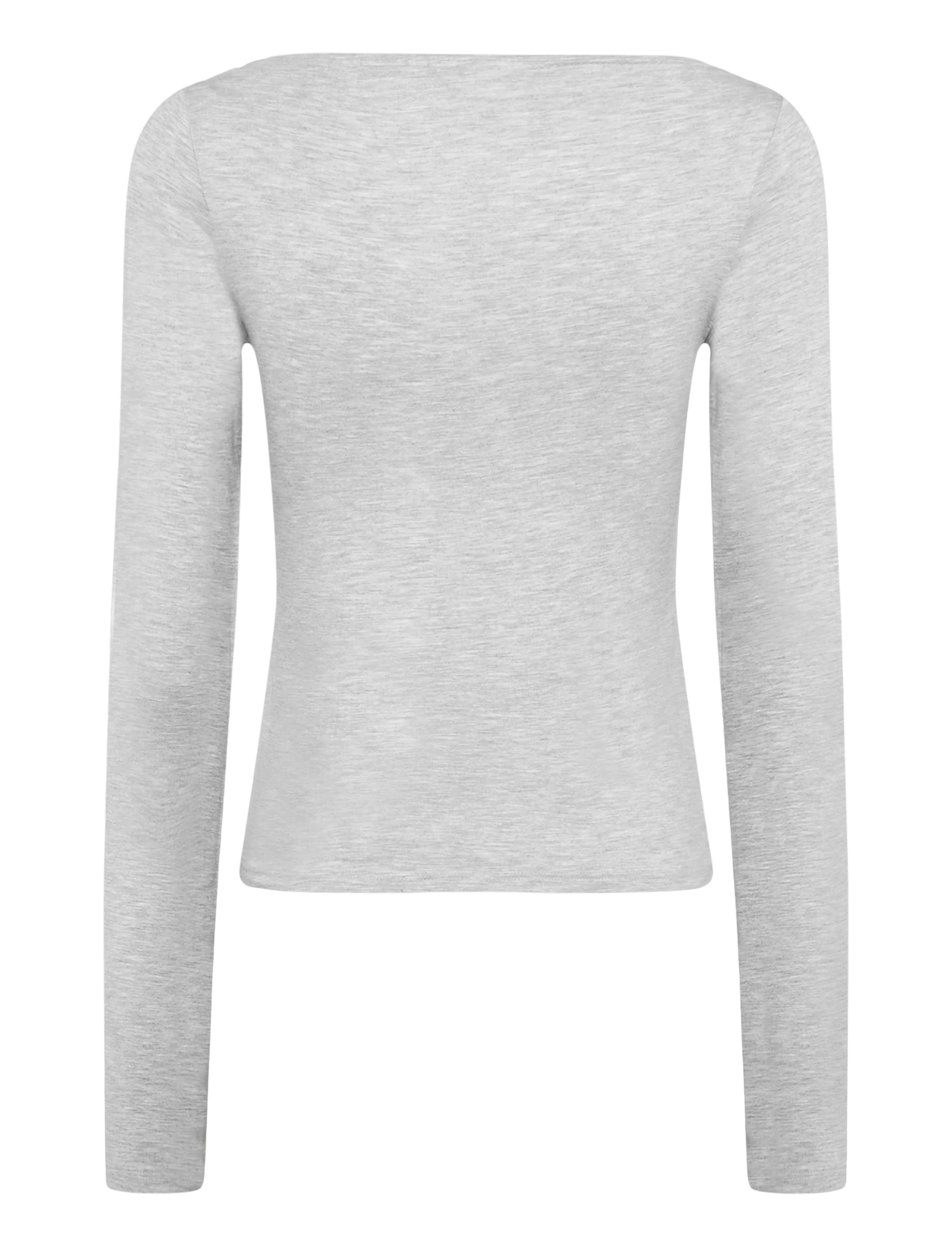 Weekday - Annie Soft LS - langärmlige tops - grey melange dusty l - 1