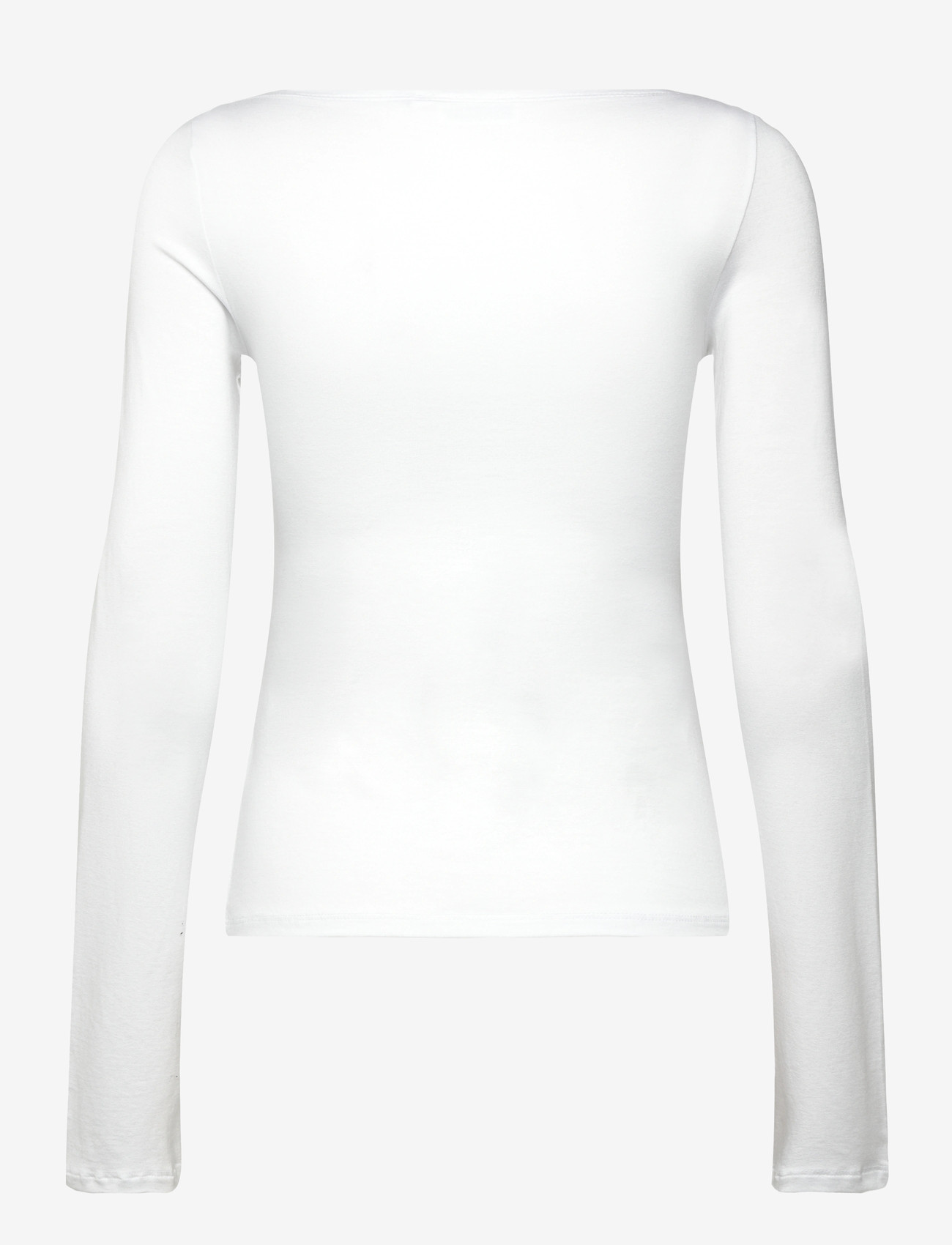 Weekday - Soft Long Sleeve Top - langærmede toppe - white - 1