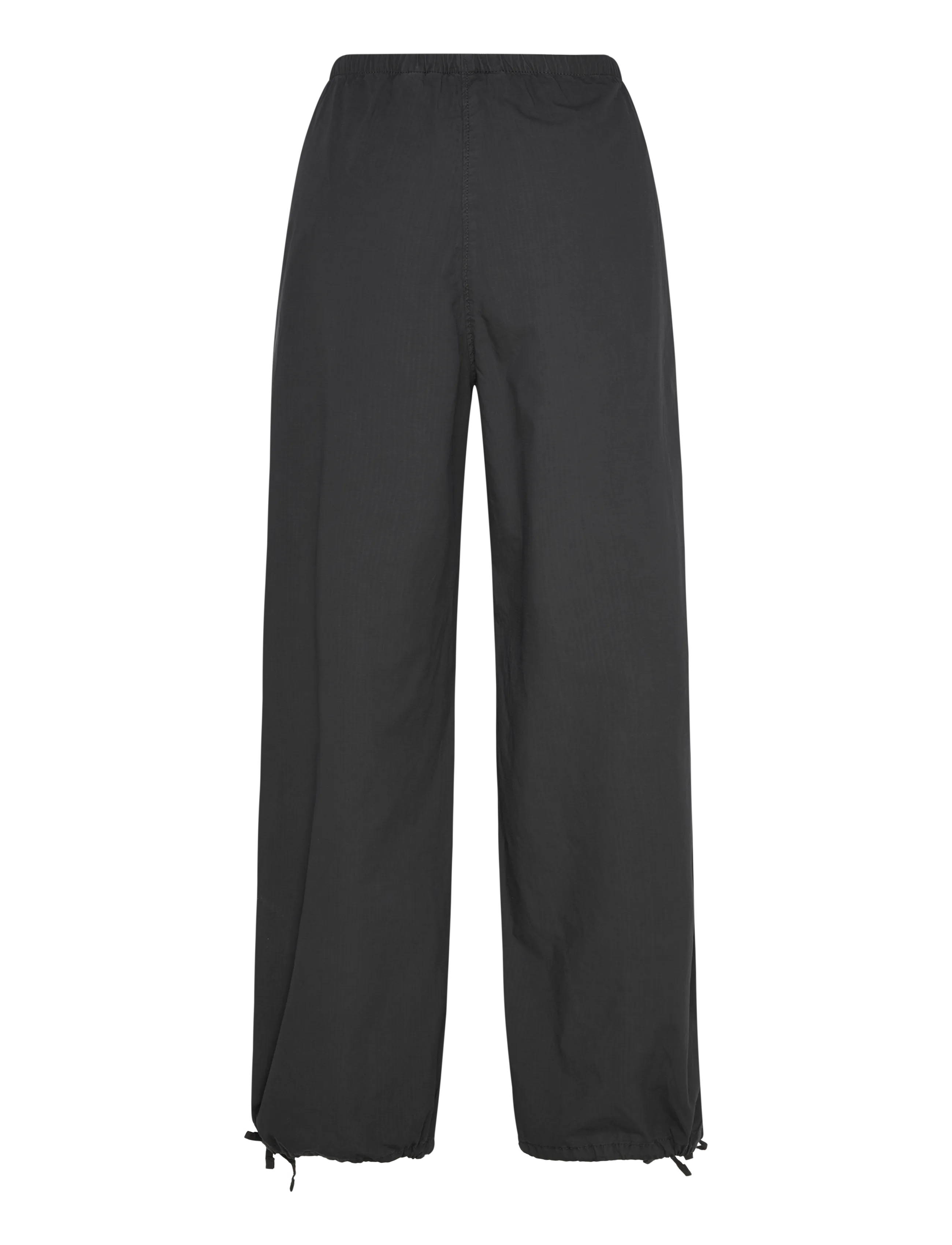 Weekday - Low Rise Pull-on Ripstop Trousers - sirge säärega püksid - dark grey - 2
