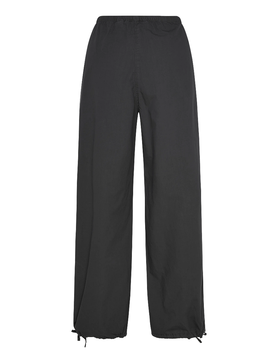 Weekday - Low Rise Pull-on Ripstop Trousers - sirged püksid - dark grey - 1
