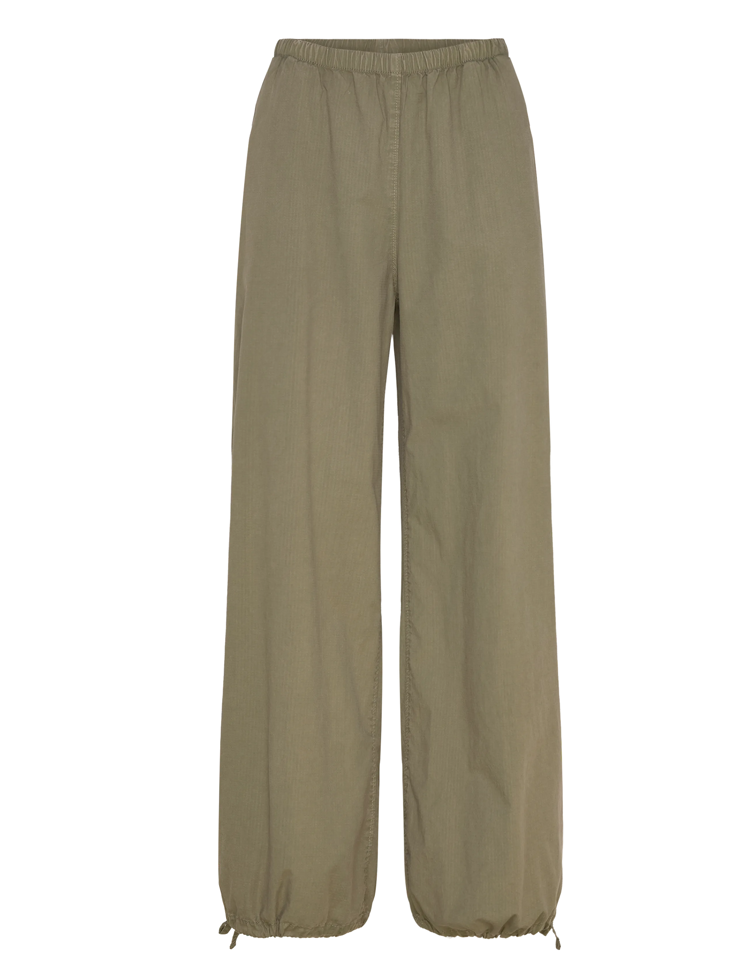 Weekday Low Rise Pull-on Ripstop Trousers - Mugavalt oma kodus - KHAKI / khaki/green