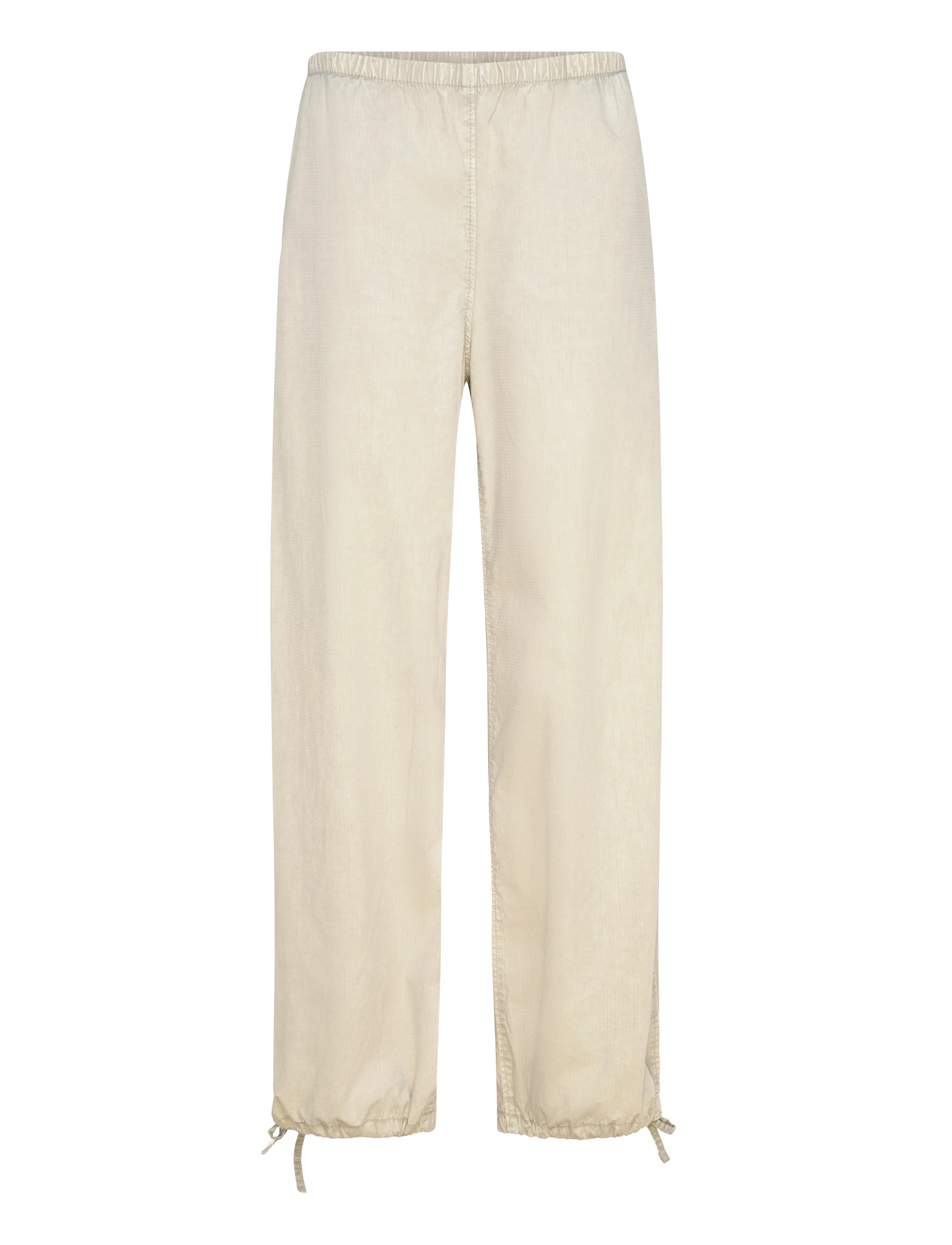 Weekday Low Rise Pull-On Ripstop Trousers, M, Beige - Joggers, Frauen
