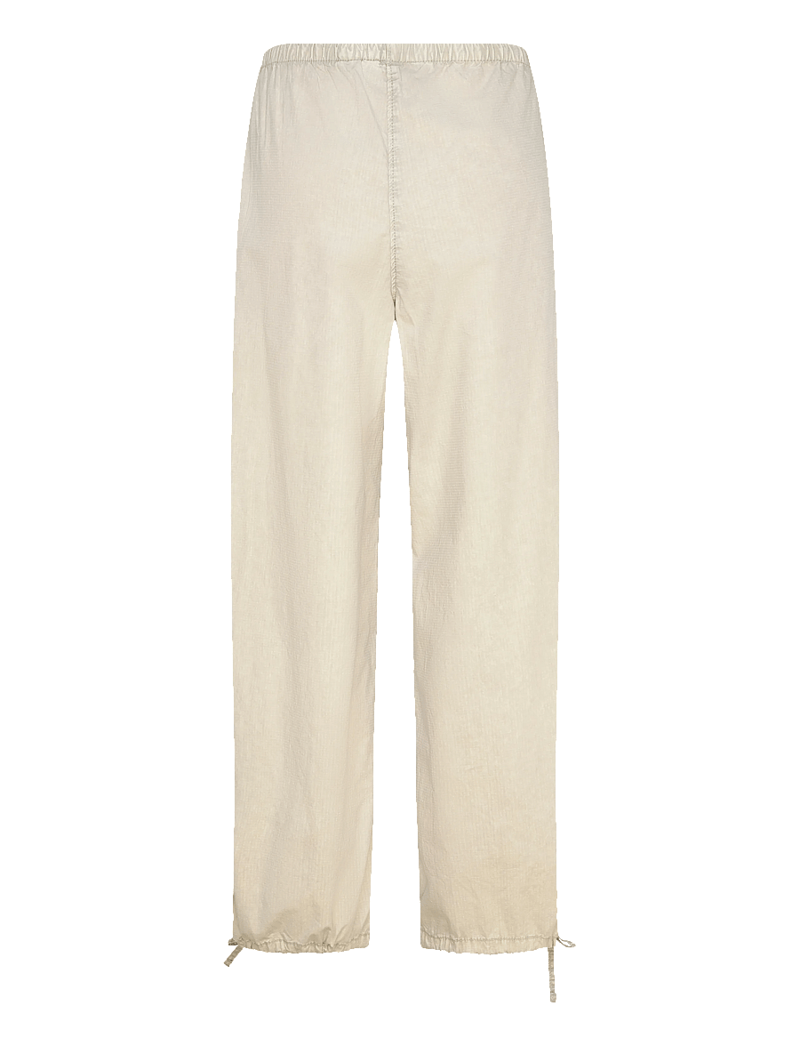 Weekday - Low Rise Pull-on Ripstop Trousers - bukser med lige ben - mole dusty light - 1