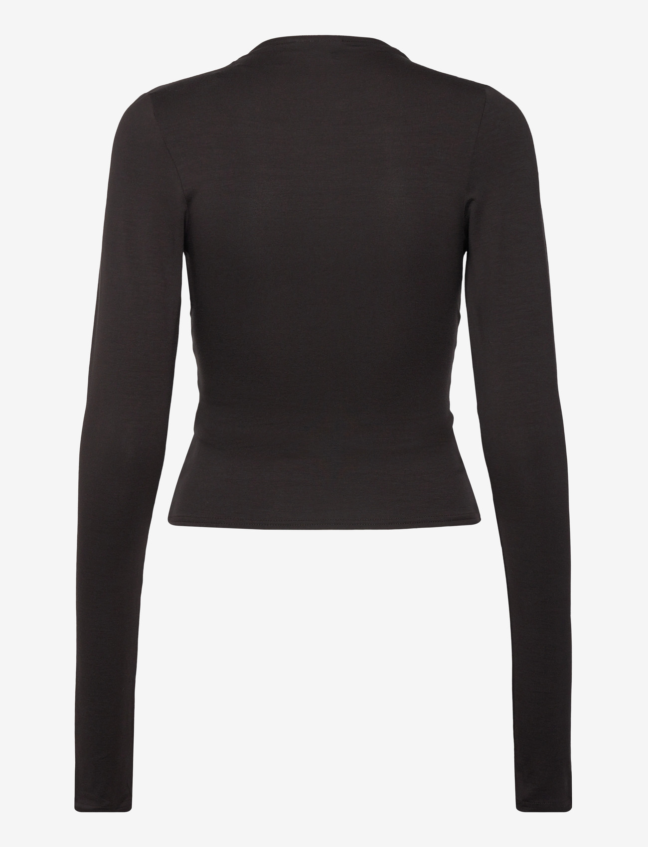 Weekday - Long Sleeve Top - långärmade toppar - dark brown - 1