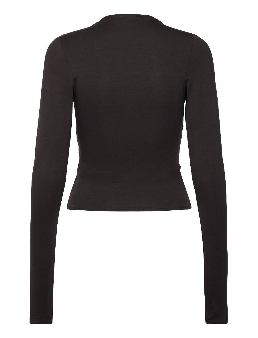 Weekday - Long Sleeve Top - pikkade varrukatega topid - dark brown - 1