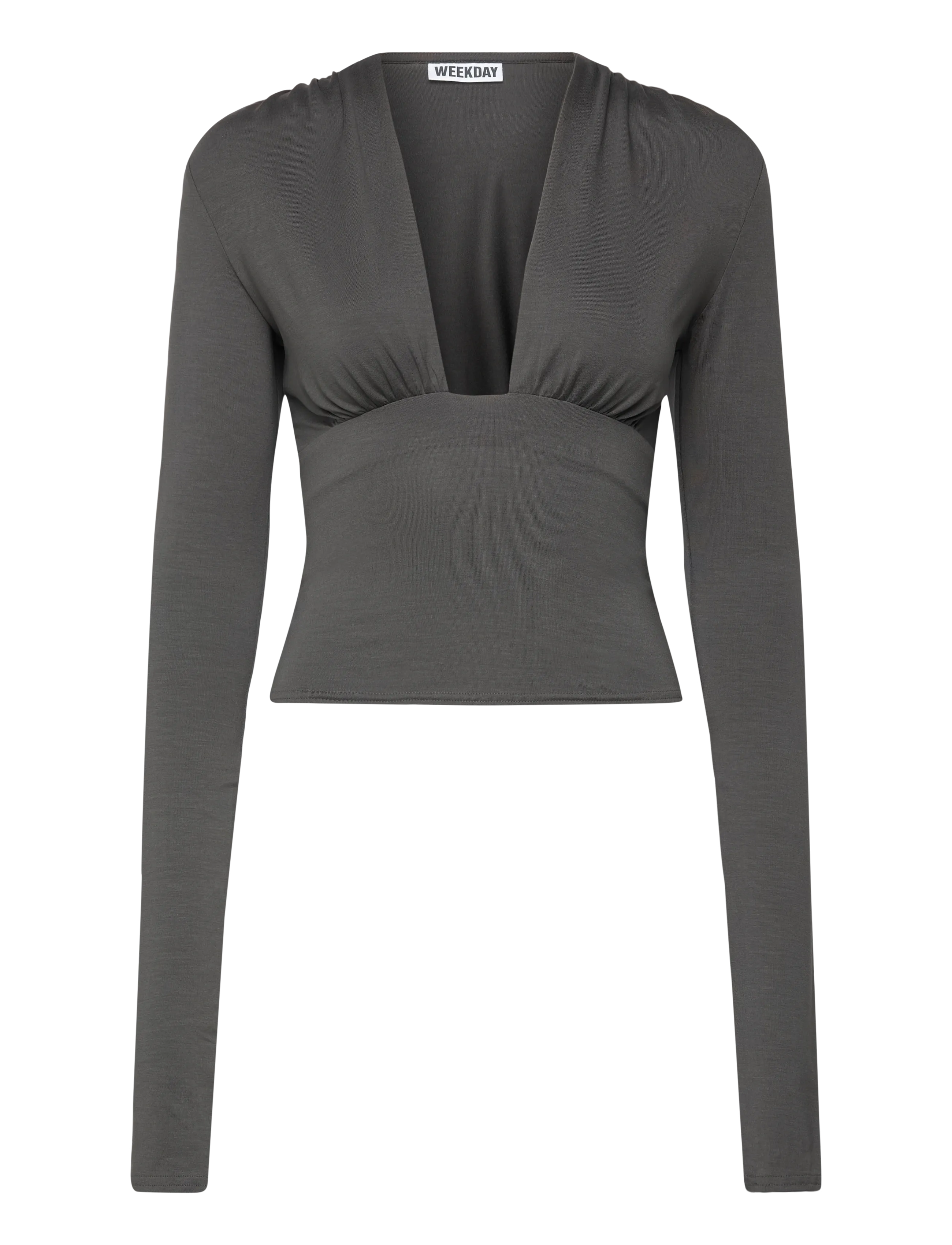 Weekday Long Sleeve Top - Tøj - DARK GREY / grey
