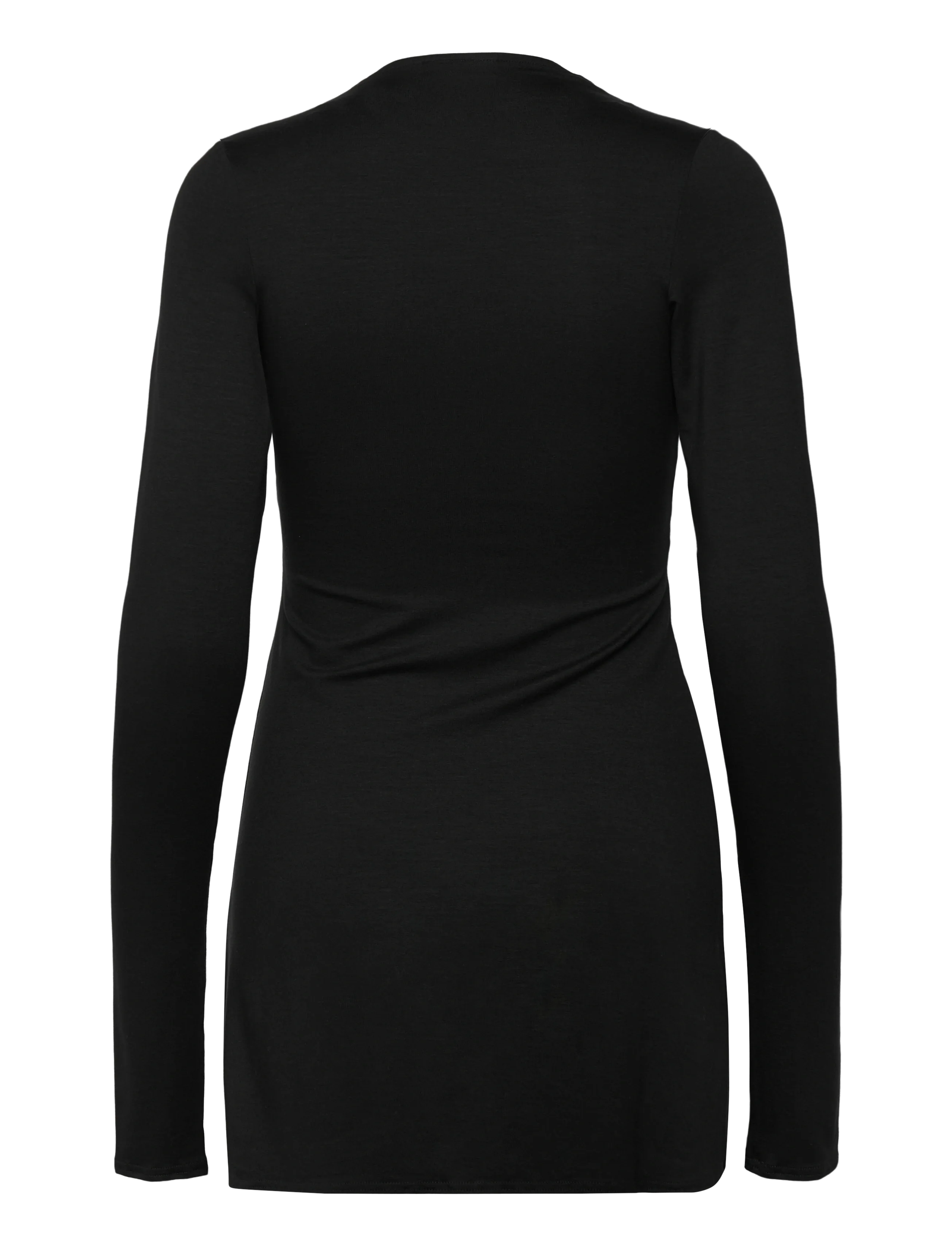Weekday - Long Sleeve Mini Dress - fodralklänningar - black - 1
