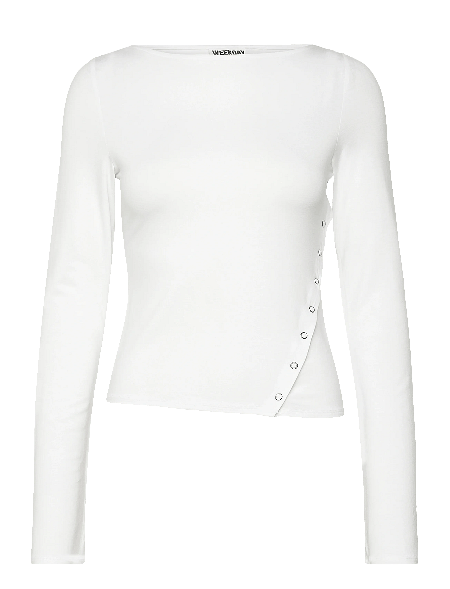Weekday - Long Sleeve Top - palaidinukės ilgomis rankovėmis - white - 1