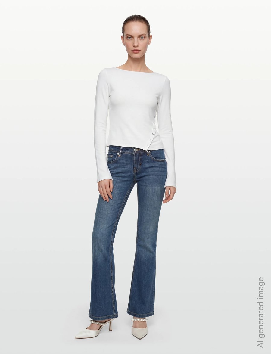 Weekday - Long Sleeve Top - palaidinukės ilgomis rankovėmis - white - 0