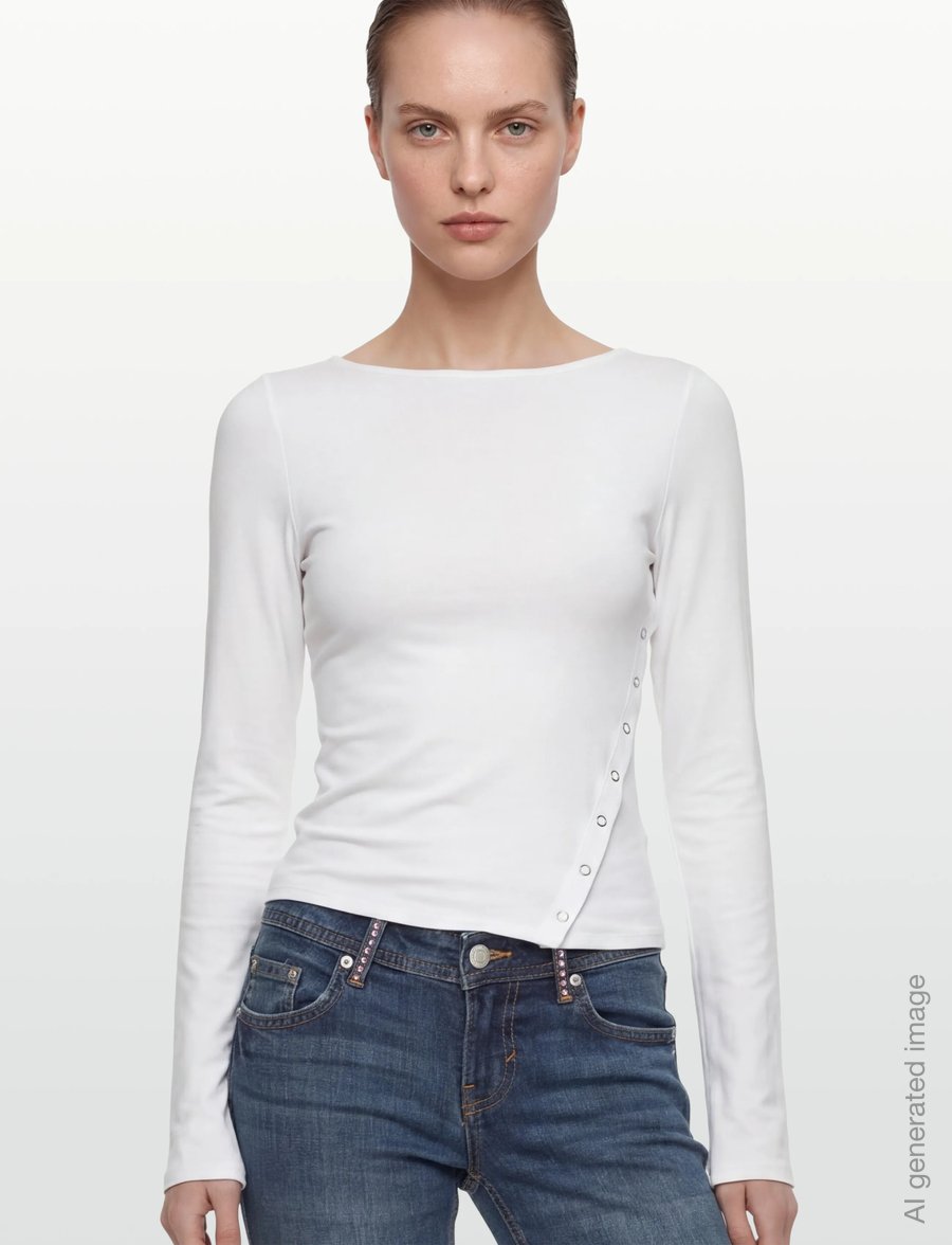 Weekday - Long Sleeve Top - palaidinukės ilgomis rankovėmis - white - 3