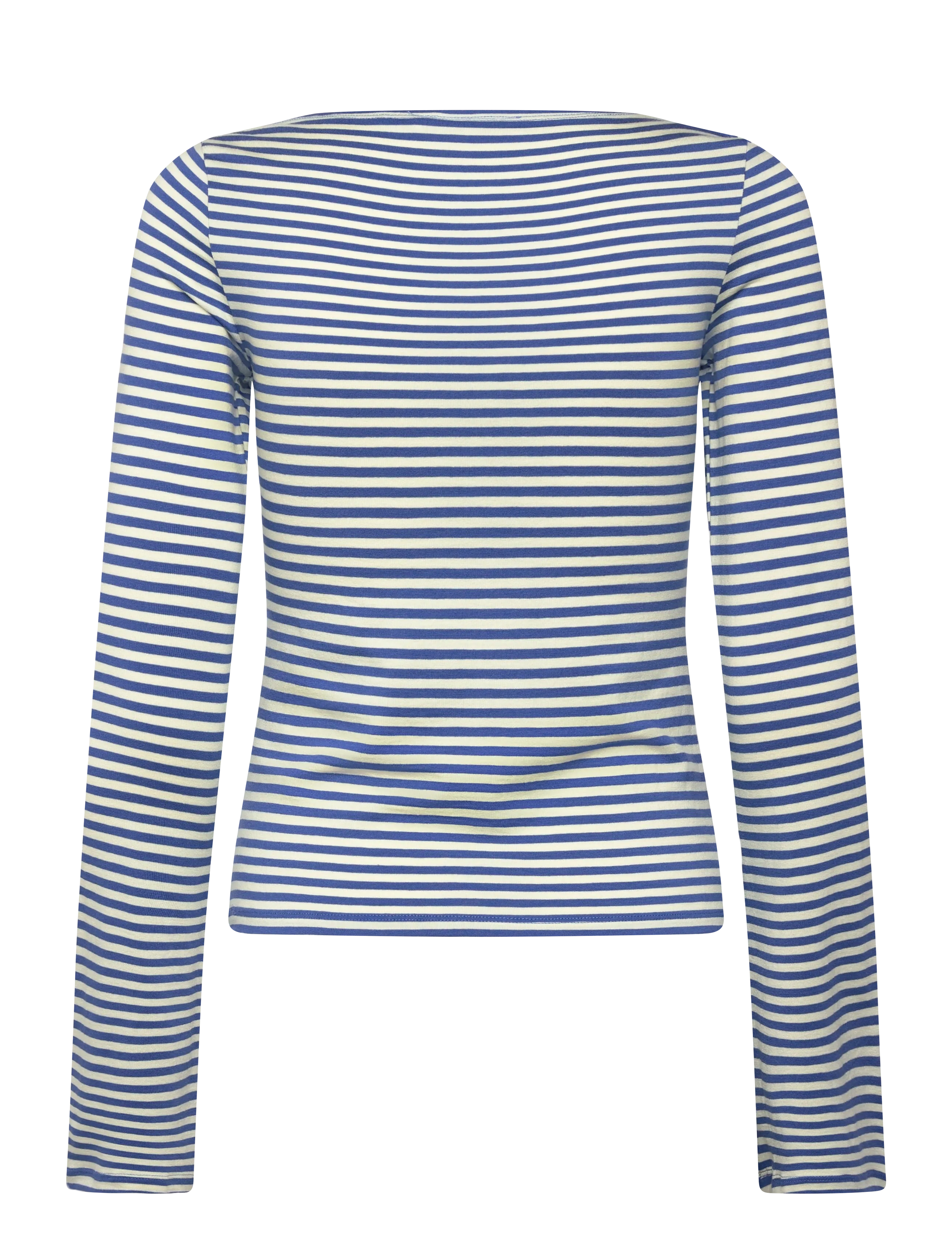 Weekday - Soft Striped Long Sleeve Top - topi ar garām piedurknēm - blue / buttermilk stripe - 1