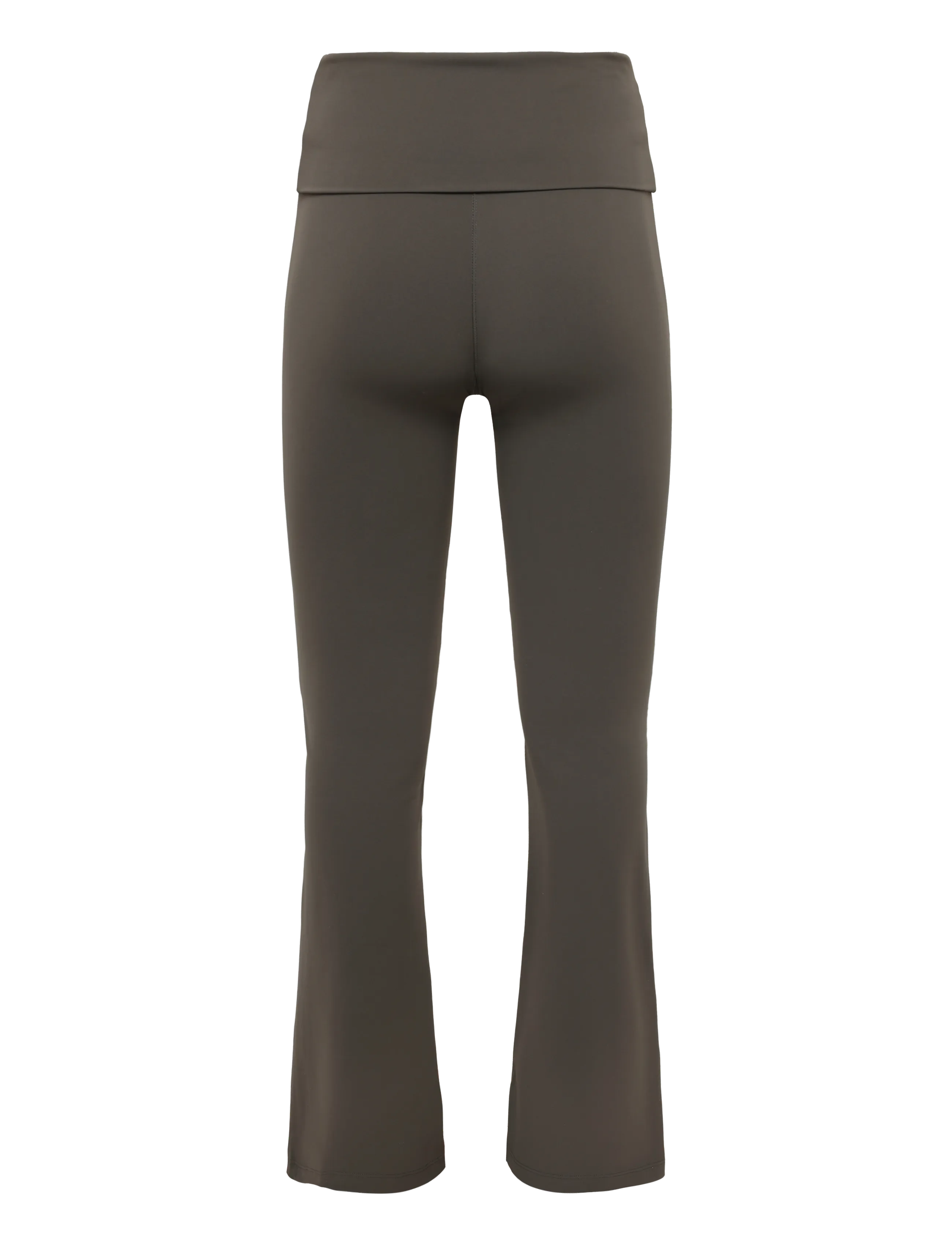 Weekday - Folded Waist Flared Yoga Tights - training tights - dark brown - 1