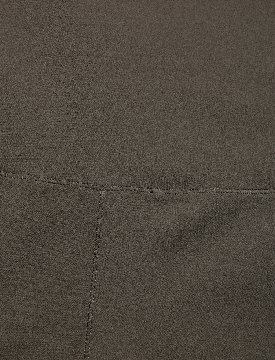 Weekday - Folded Waist Flared Yoga Tights - training tights - dark brown - 2