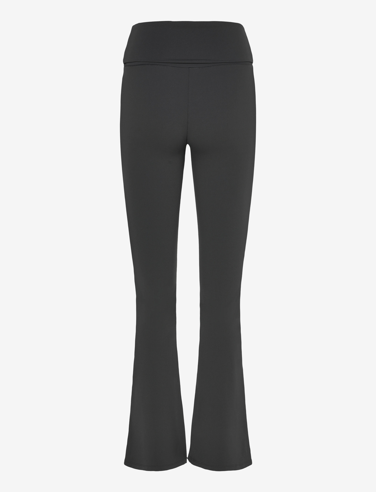 Weekday - Folded Waist Flared Yoga Tights - træningstights - dark grey - 1