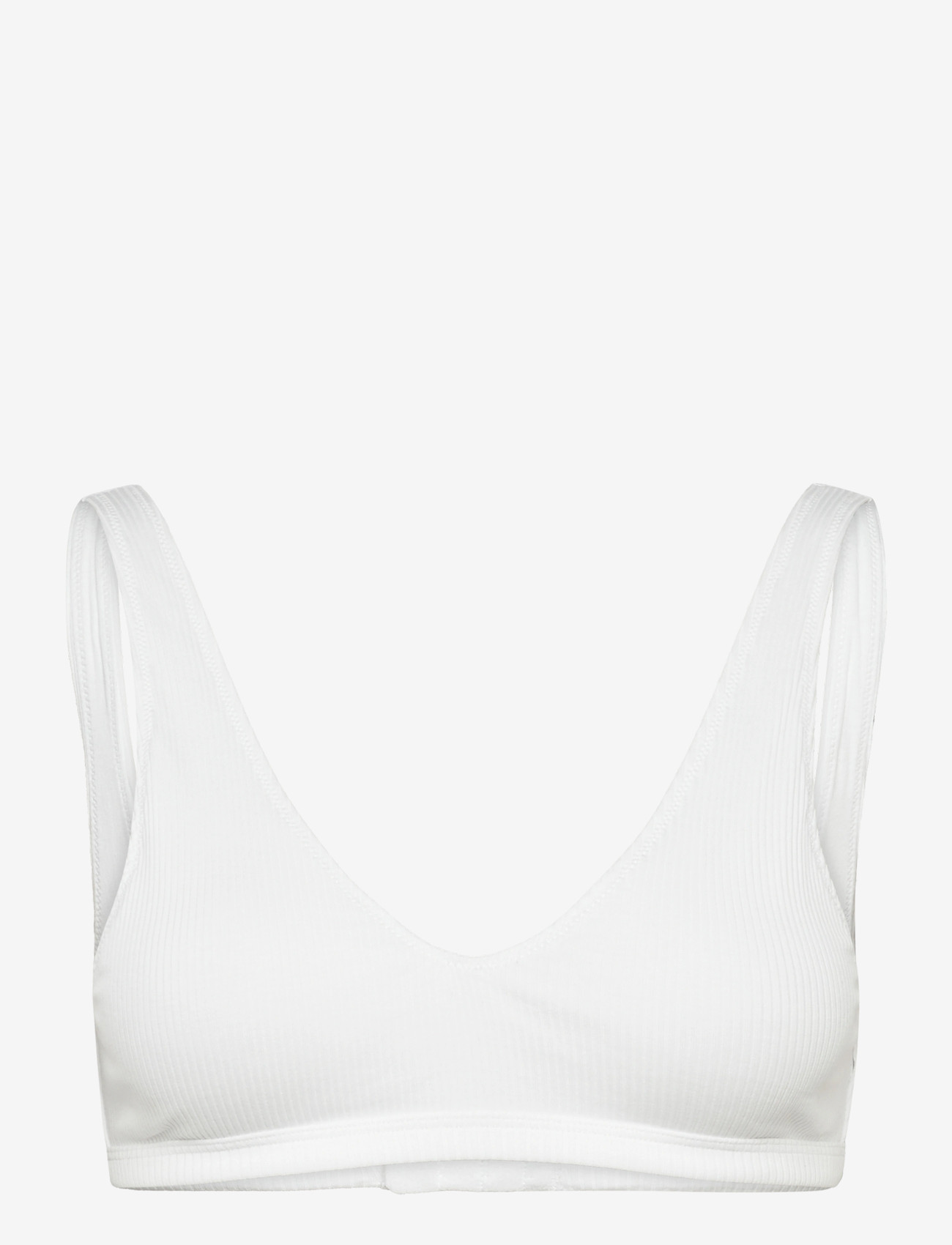 Weekday - Plunge Rib Soft Bra - bügellose bhs - white - 0