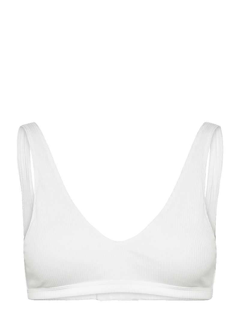 Weekday - Plunge Rib Soft Bra - bügellose bhs - white - 0
