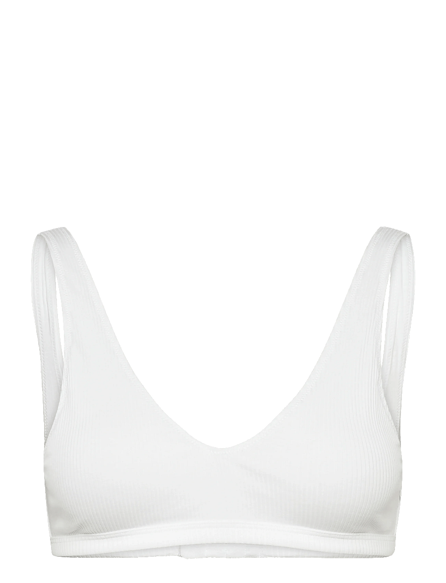 Weekday - Plunge Rib Soft Bra - bh'er uden bøjle - white - 0