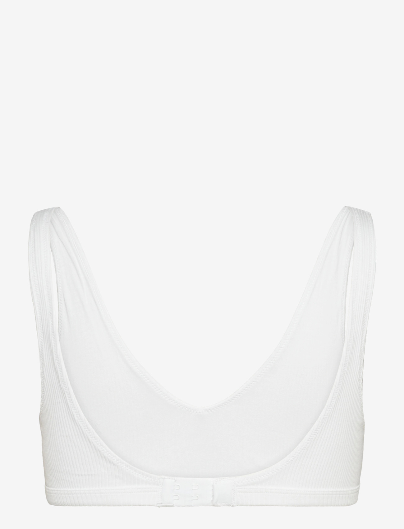 Weekday - Plunge Rib Soft Bra - bügellose bhs - white - 1