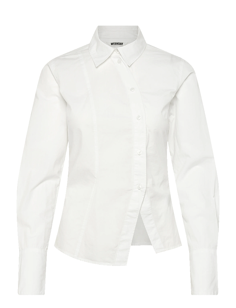 Weekday - Shirt - langærmede skjorter - white - 0
