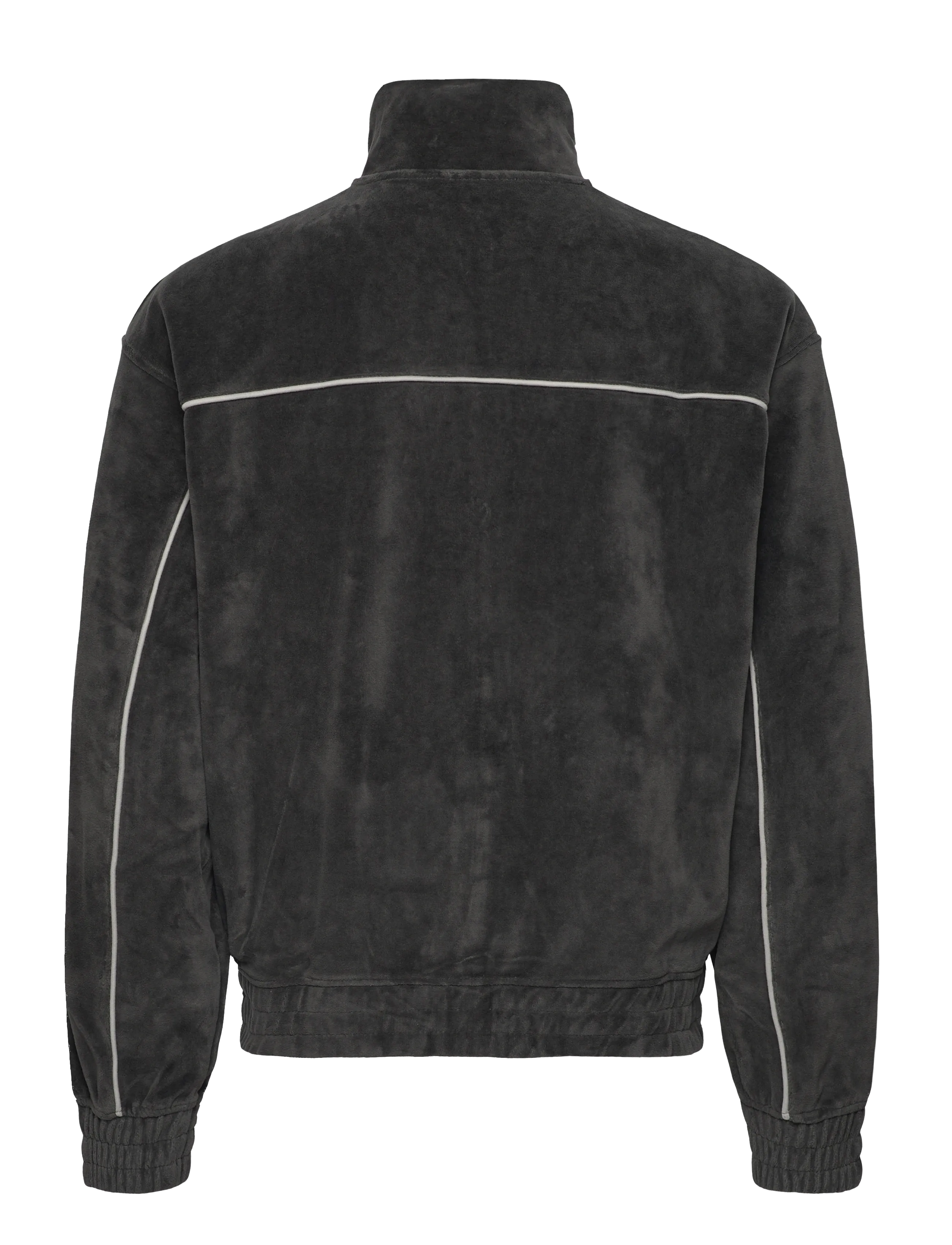 Weekday - Kyoto Velour Track Jacket - vabaaja jakid - grey dark - 1