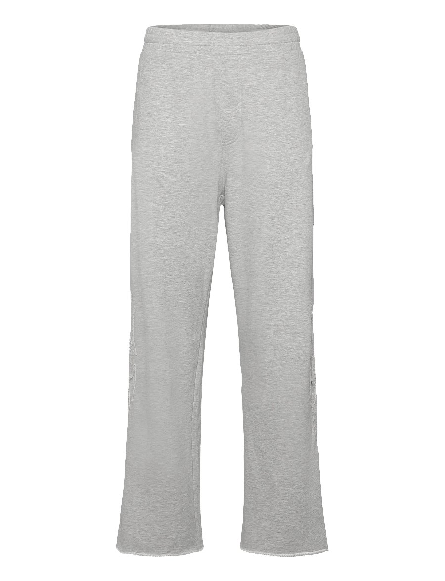 Weekday - Mid Rise Loose Straight Leg Sweatpants - osta olukorra järgi - grey melange - 1