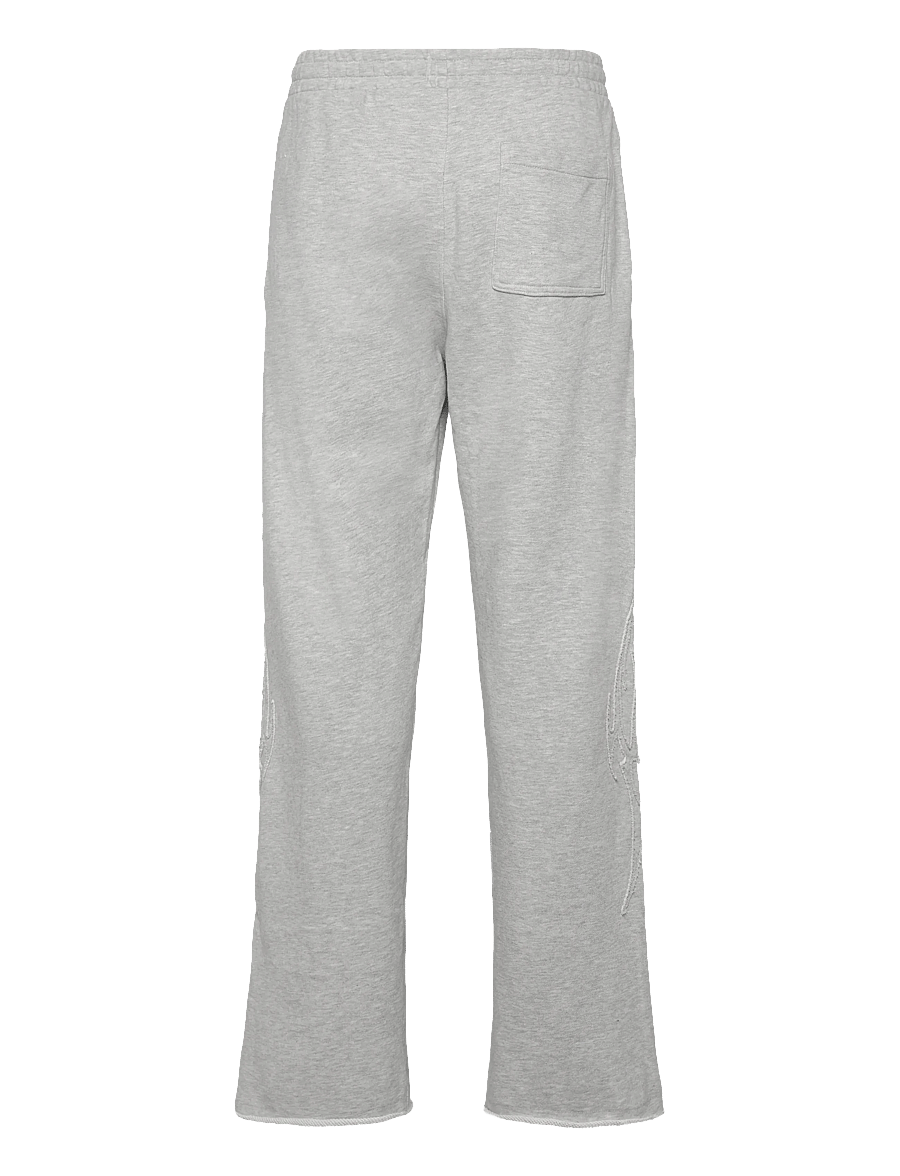 Weekday - Mid Rise Loose Straight Leg Sweatpants - osta olukorra järgi - grey melange - 2