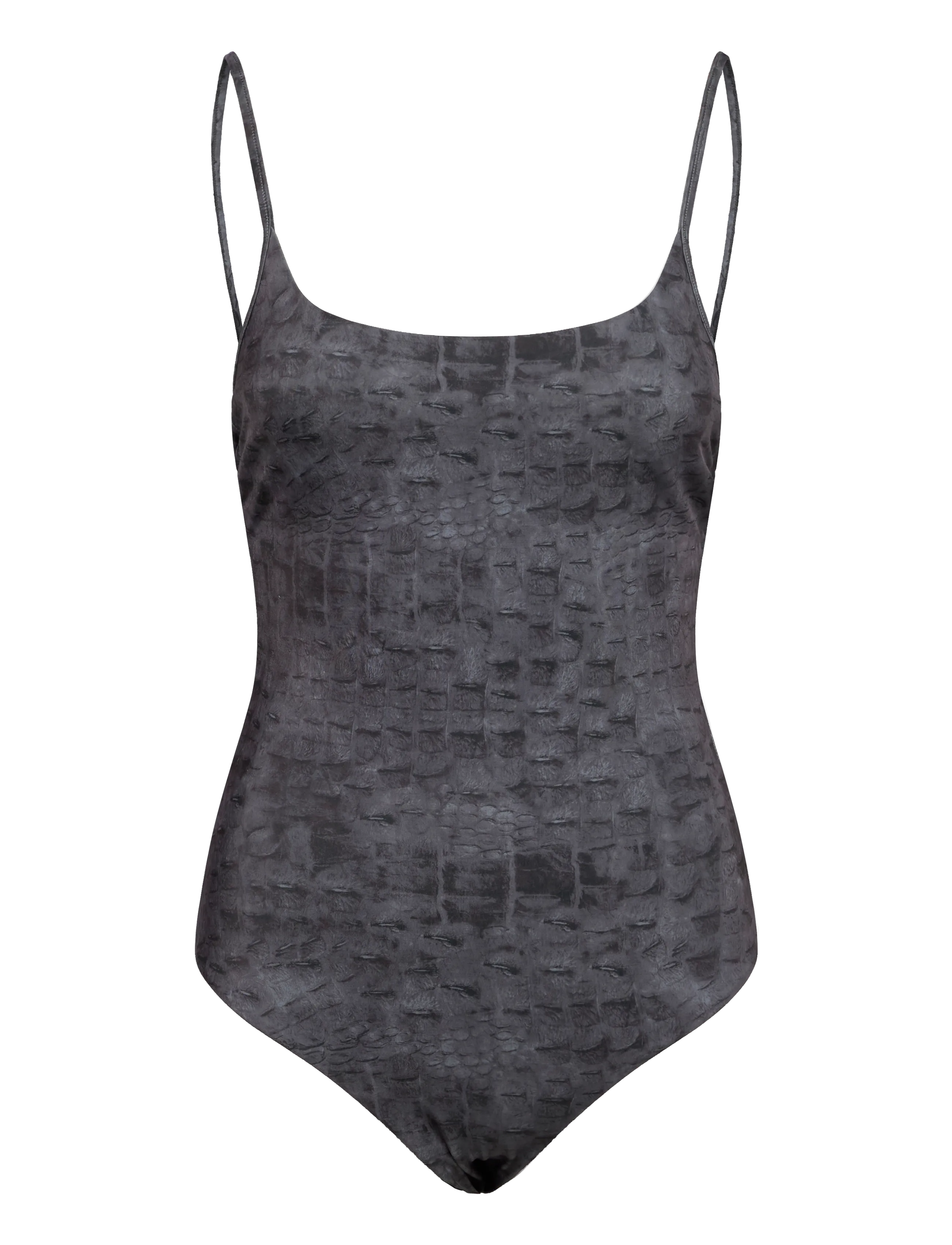 Weekday Printed Swimsuit, Kvinder, Printet Hel Badedragt, Sort, Str: XL