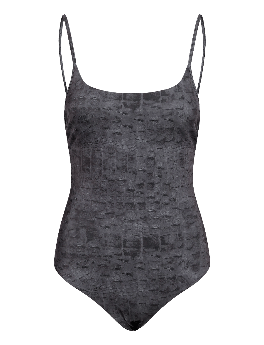 Weekday - Printed Swimsuit - badeanzüge - black - 0