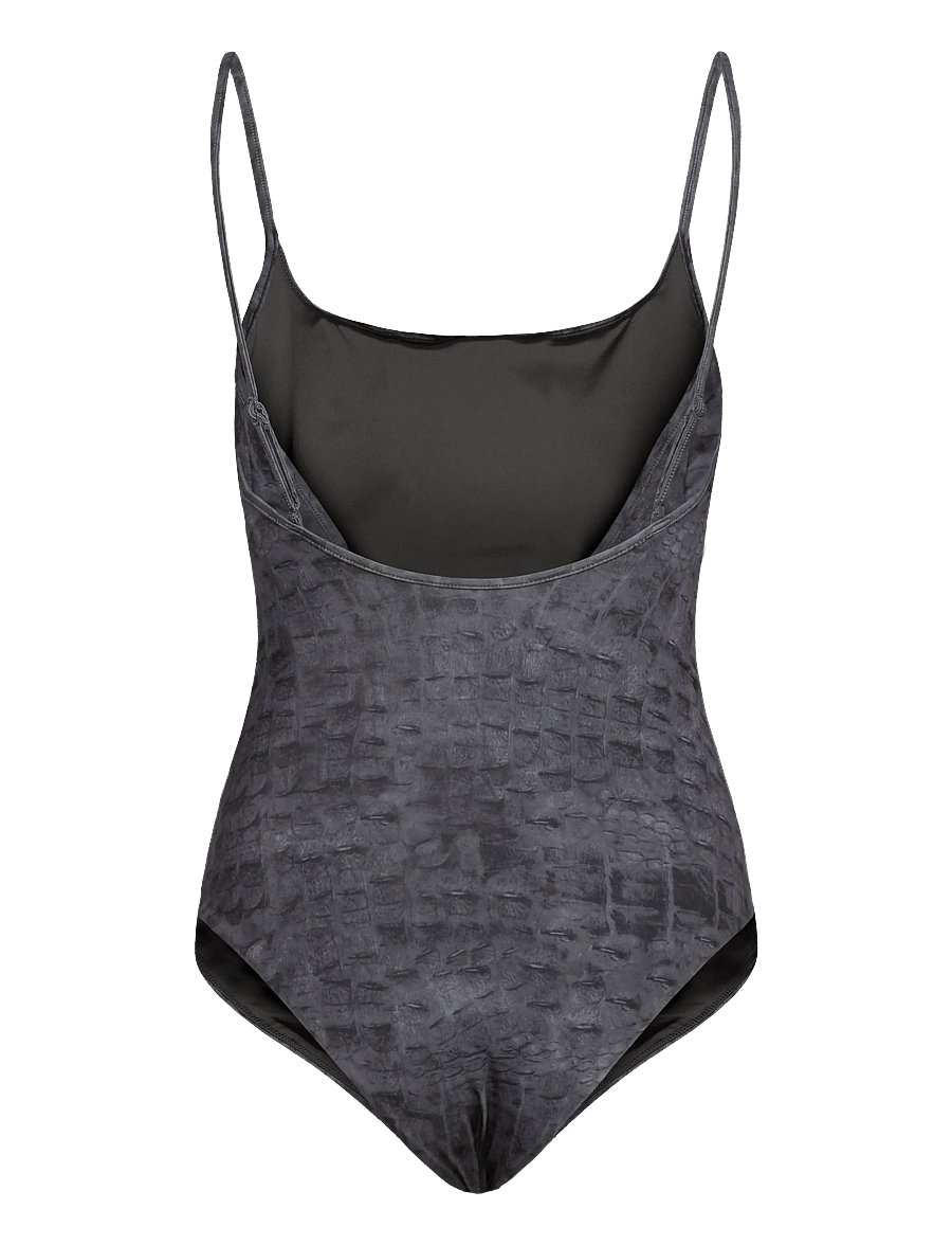 Weekday - Printed Swimsuit - badeanzüge - black - 1