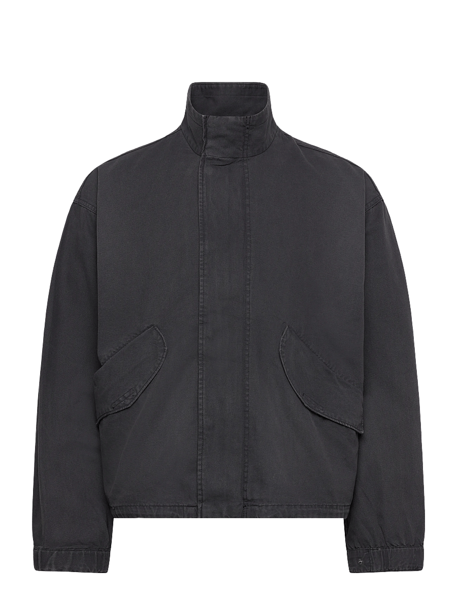 Weekday - Spring Canvas Jacket - fall jackets - washed black - 0