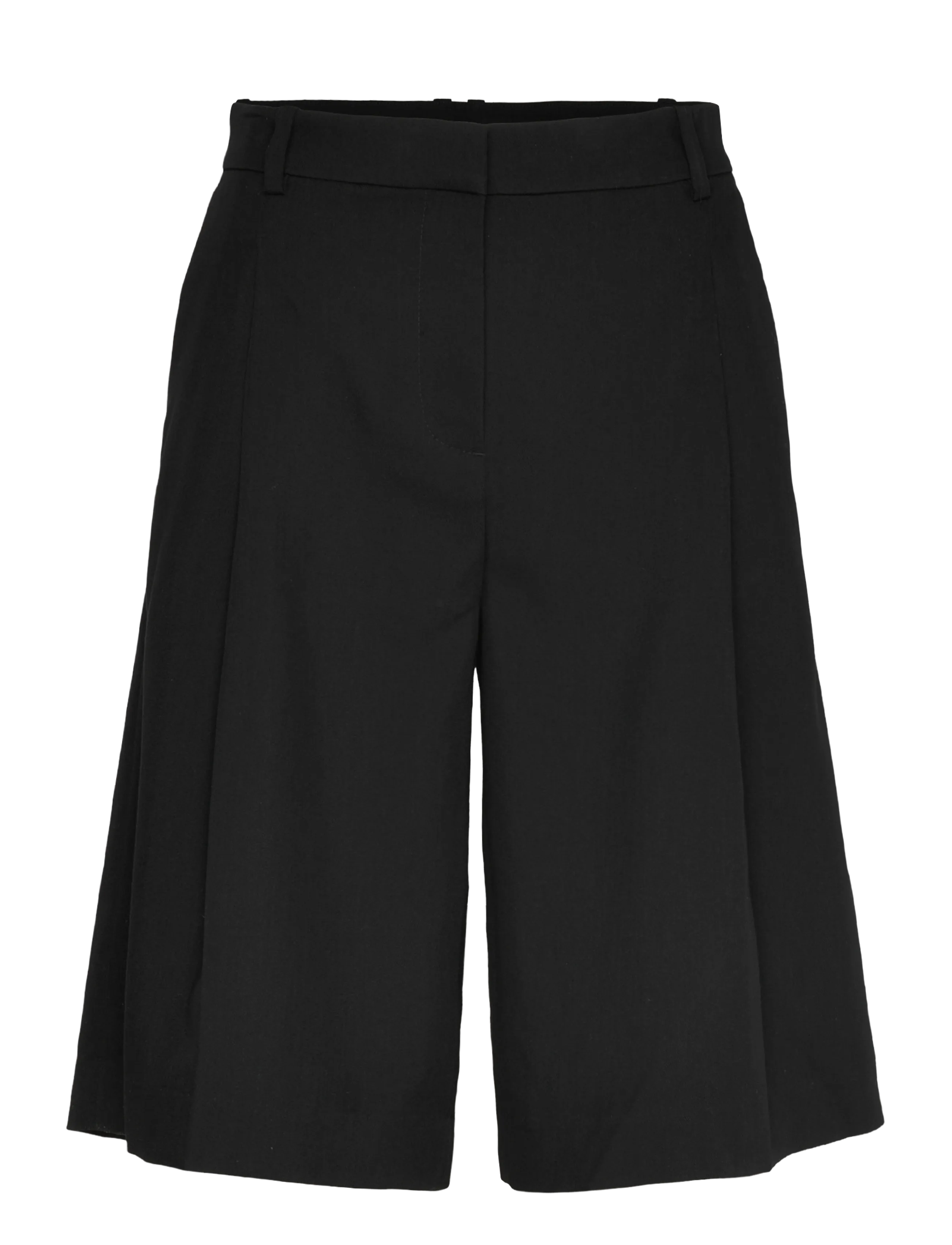 Weekday Low Rise Loose Pleated Suiting Shorts - Swedish brands - BLACK / black