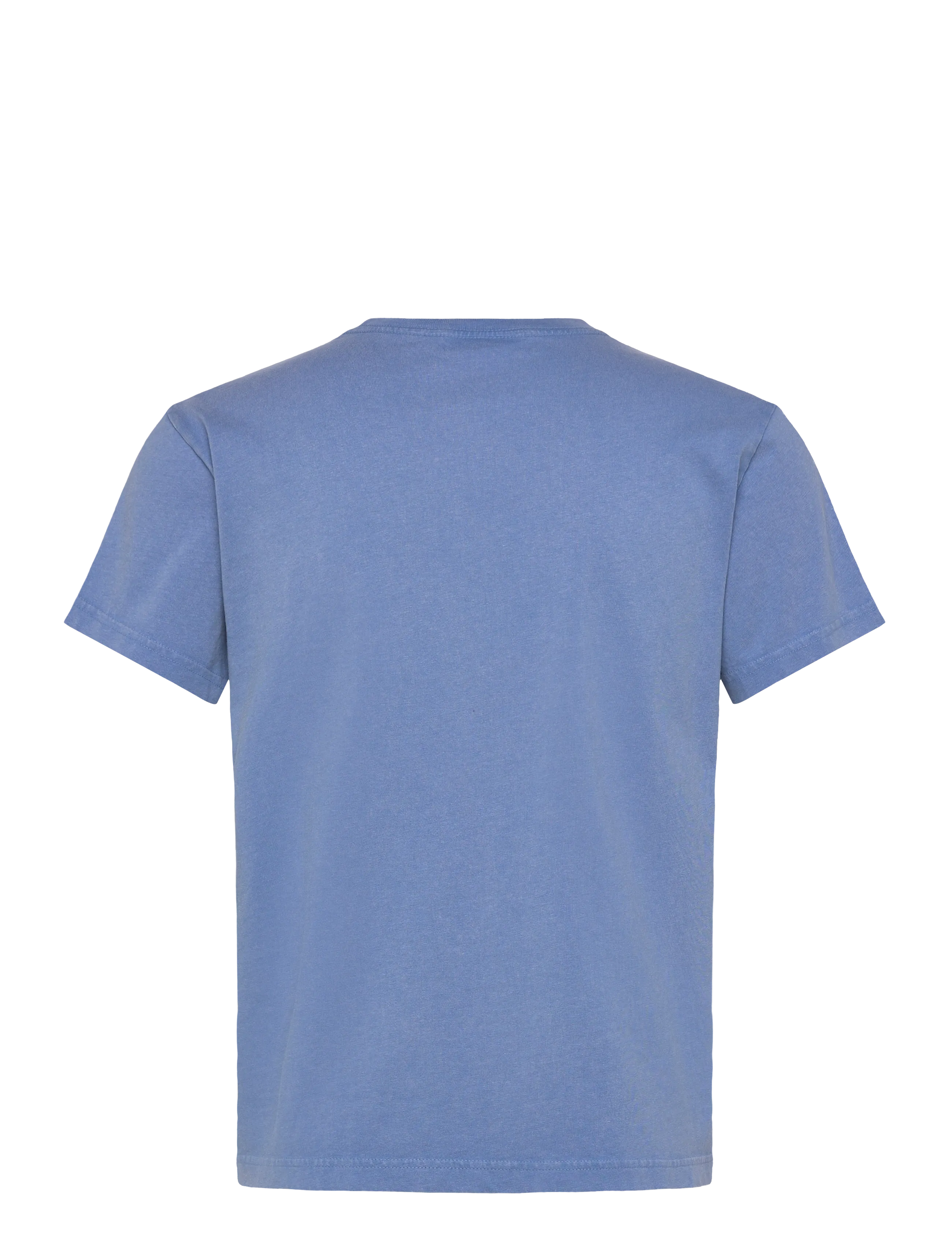 Weekday - Shrunken Short-Sleeved Cotton T-shirt - kortærmede t-shirts - blue medium - 1