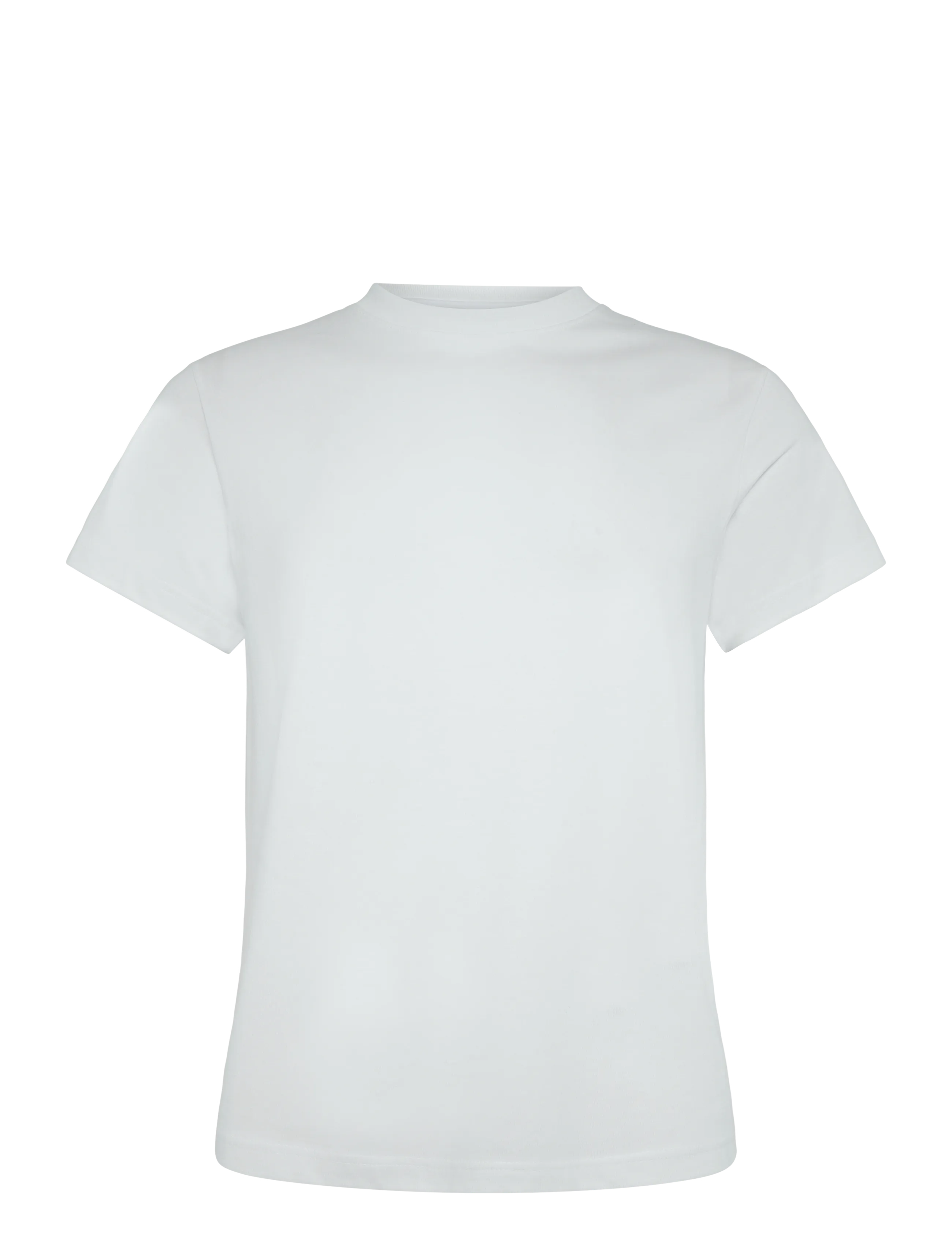 Weekday Shrunken Short-Sleeved Cotton T-Shirt, M, White, T-Shirts > Kortærmede, Herre