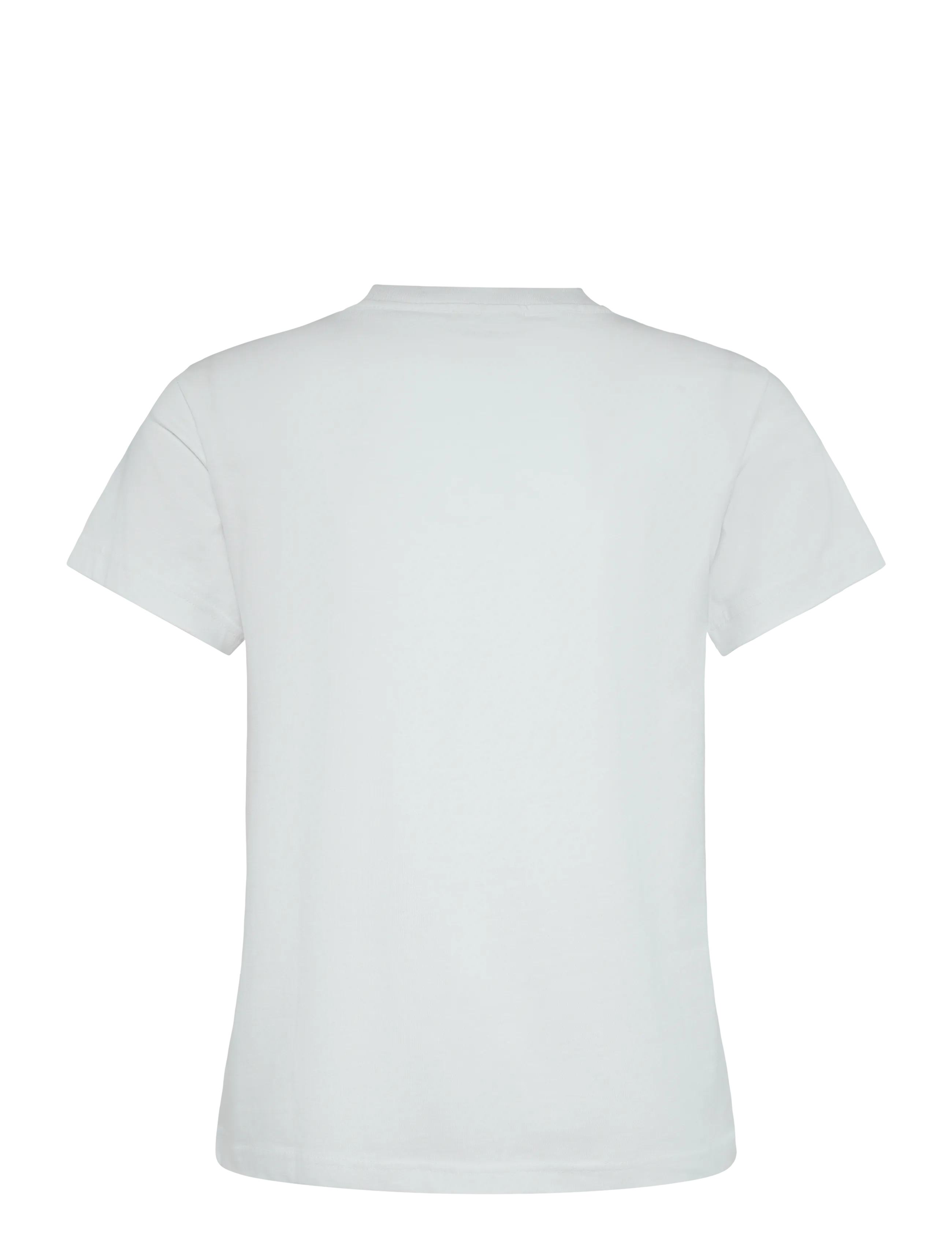 Weekday - Shrunken Short-Sleeved Cotton T-shirt - lühikeste varrukatega t-särgid - white - 1