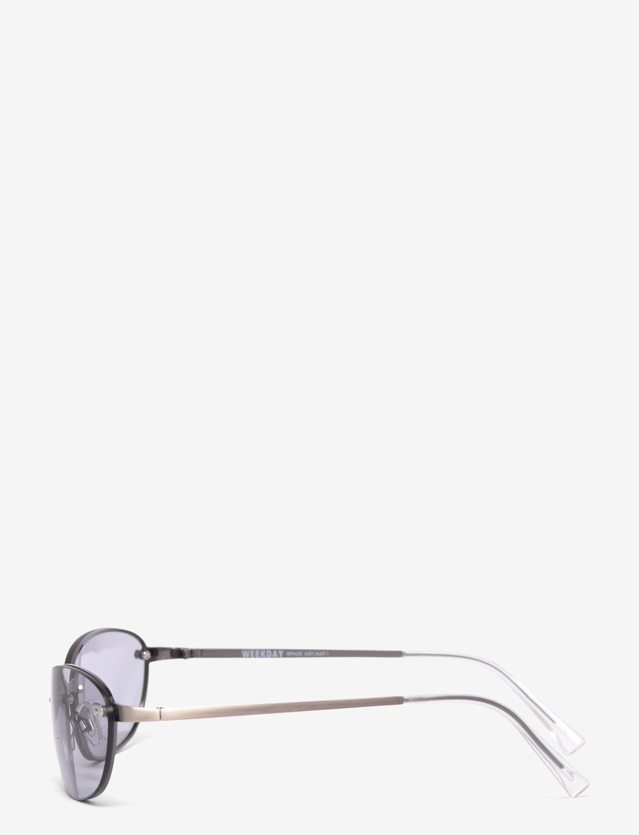 Weekday - Oval Metal Frame Unisex Sunglasses - runde form - silver - 2