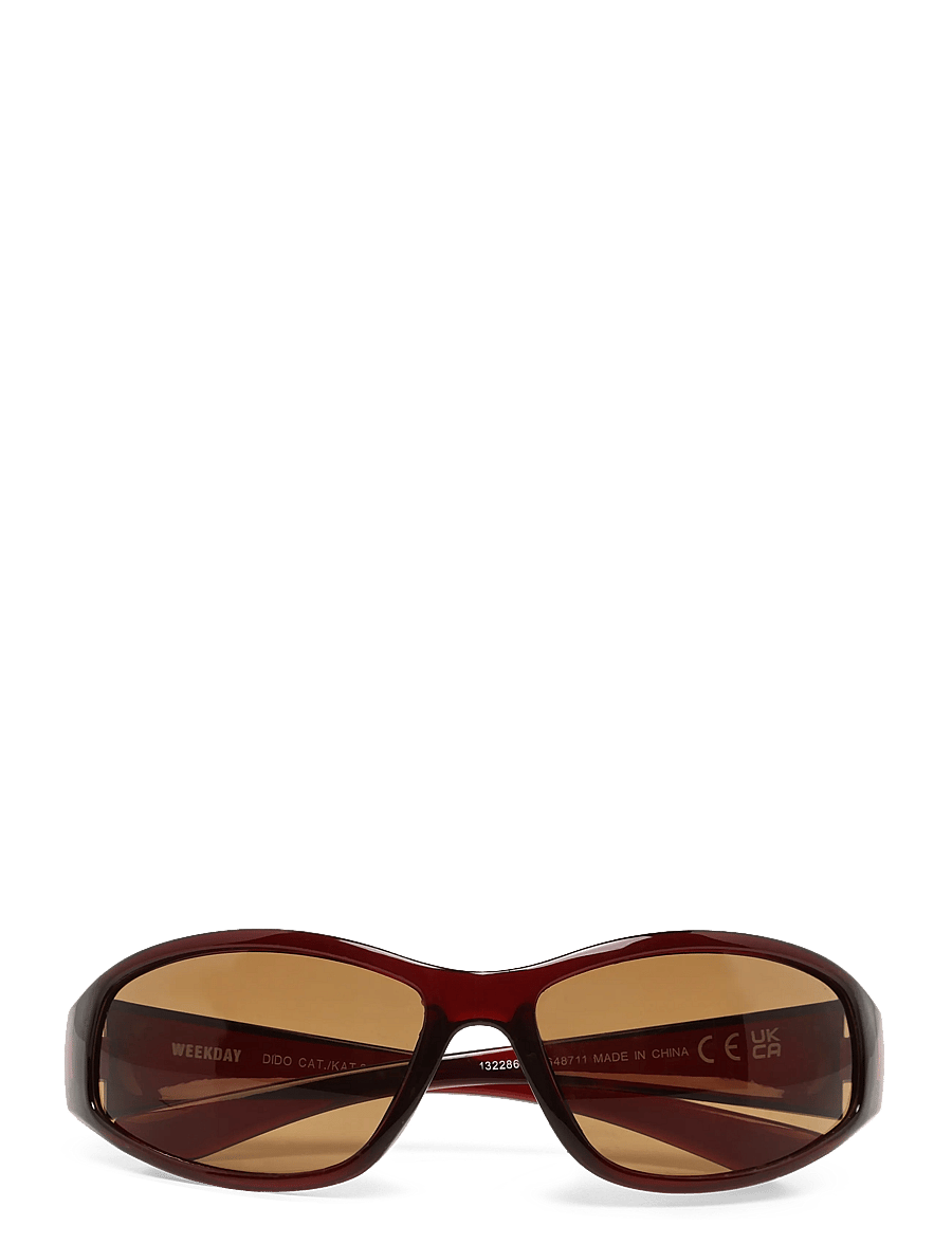 Weekday - Wrap-Around Sunglasses - d-formade - dark red - 0