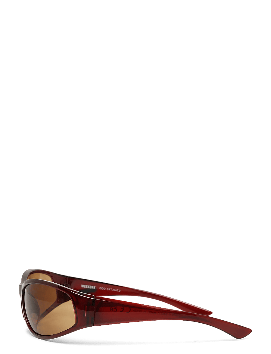 Weekday - Wrap-Around Sunglasses - d-formade - dark red - 3