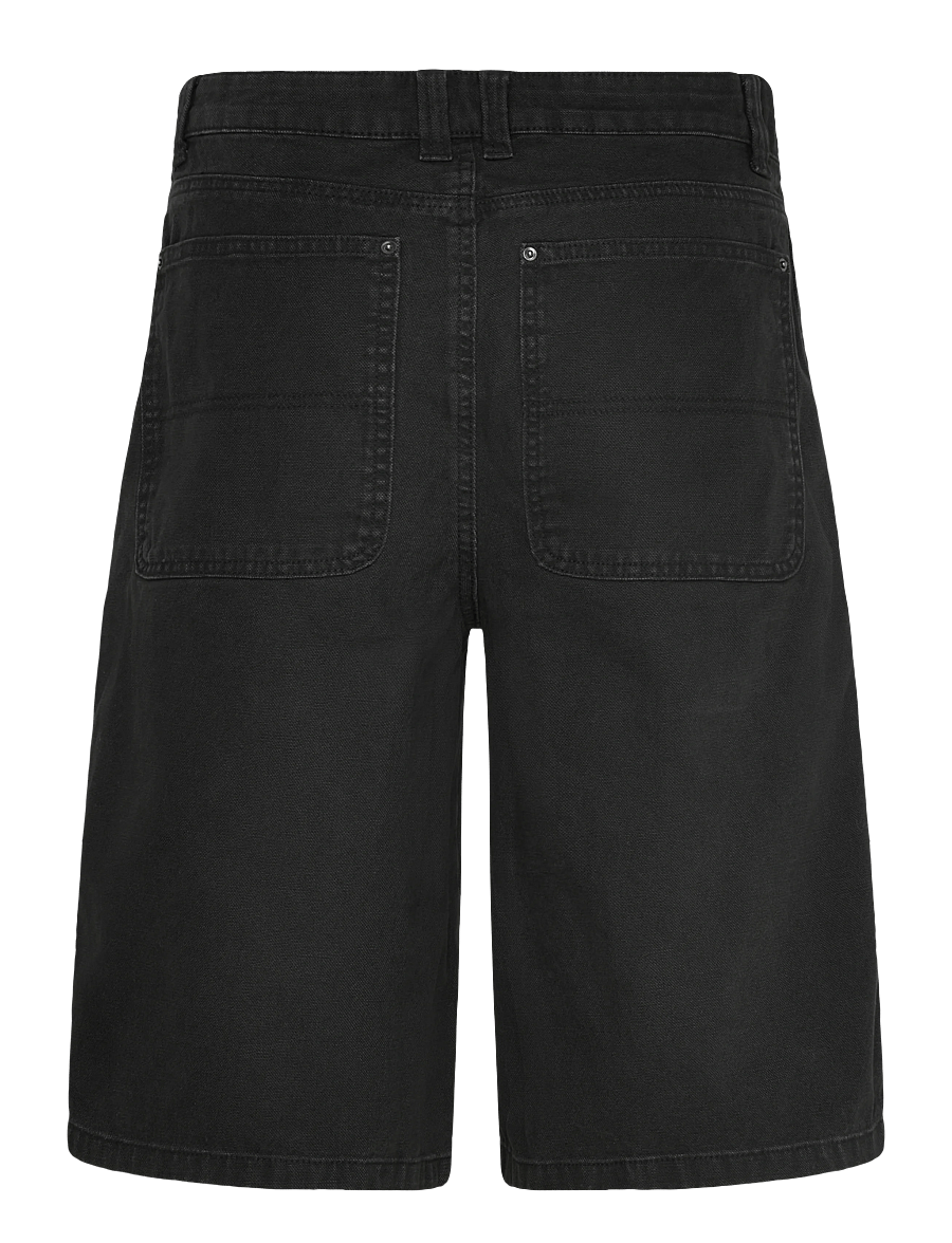 Weekday - Washed Carpenter Shorts - casual shorts - washed black - 1
