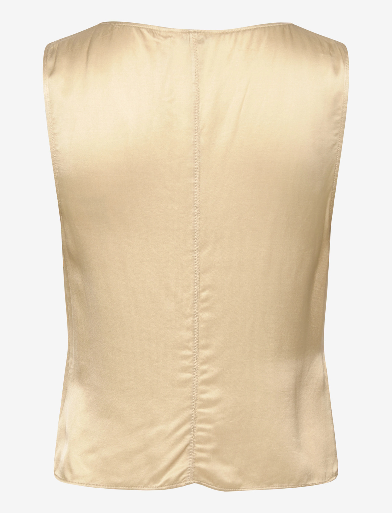 Weekday - Satin Top - Ärmellose blusen - beige - 1