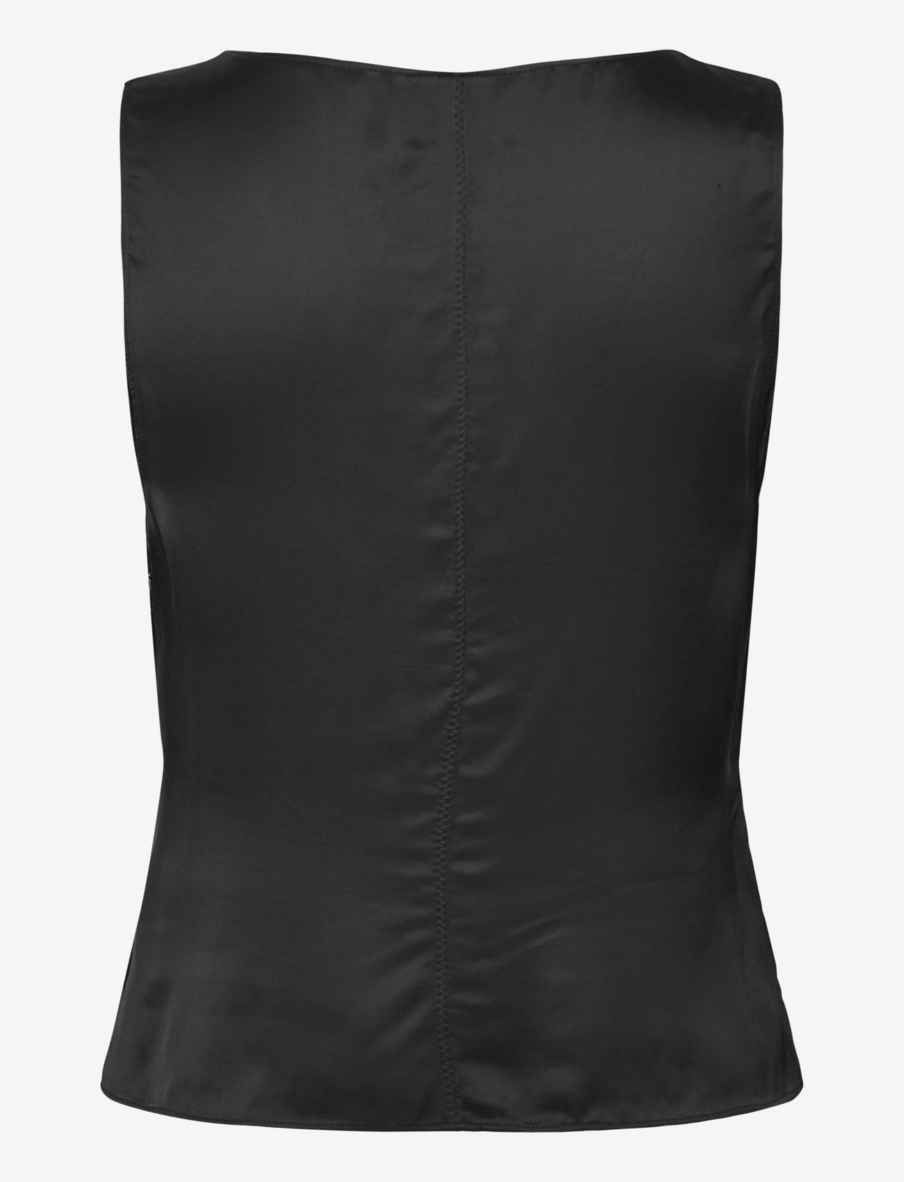 Weekday - Satin Top - Ærmeløse bluser - black - 1
