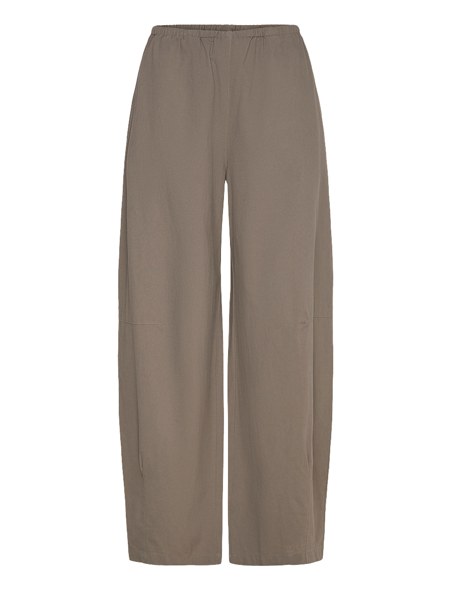 Weekday - Low Rise Loose Pull-on Trousers - bukser med brede ben - mid grey - 0